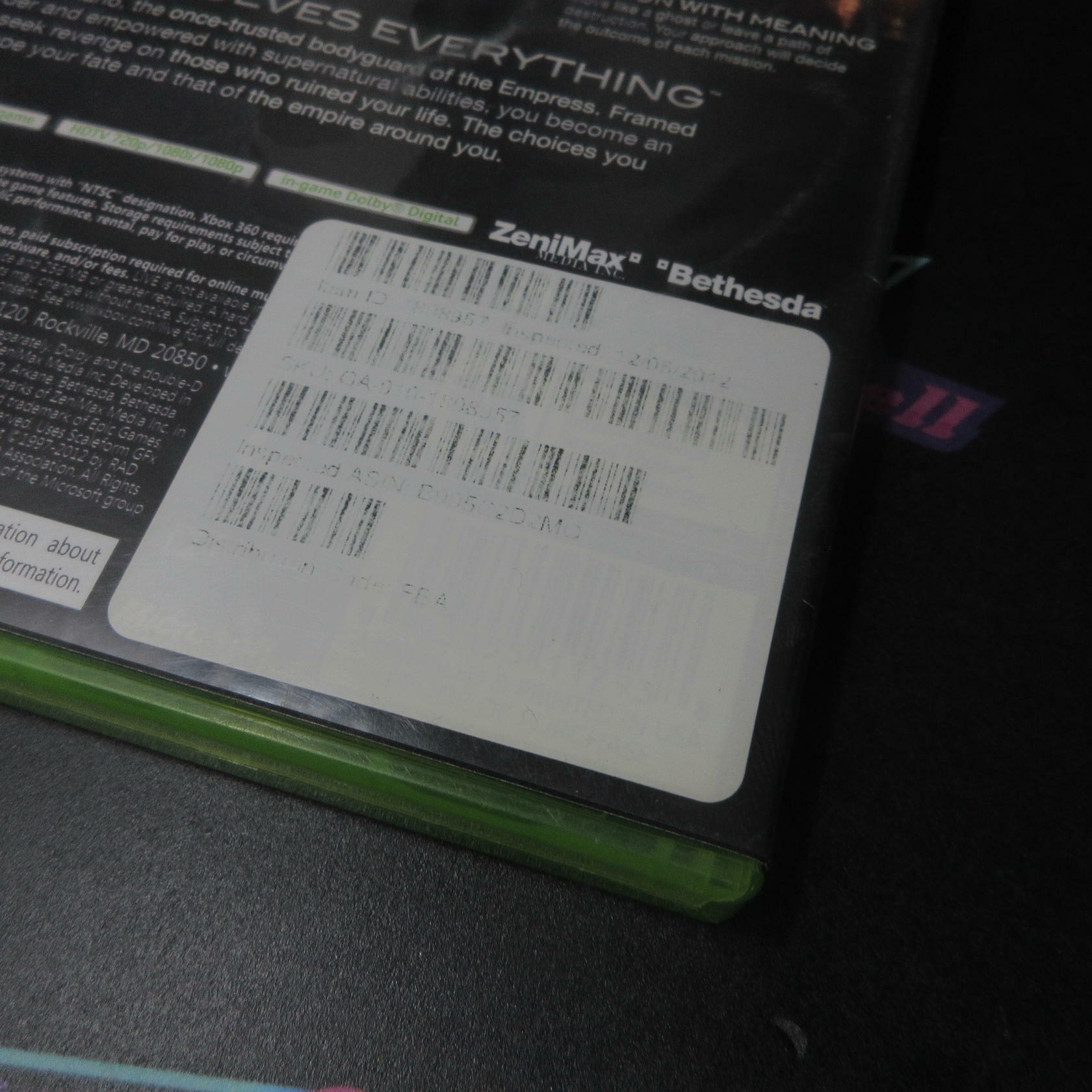 Dishonored Xbox 360 Complete - Very Good