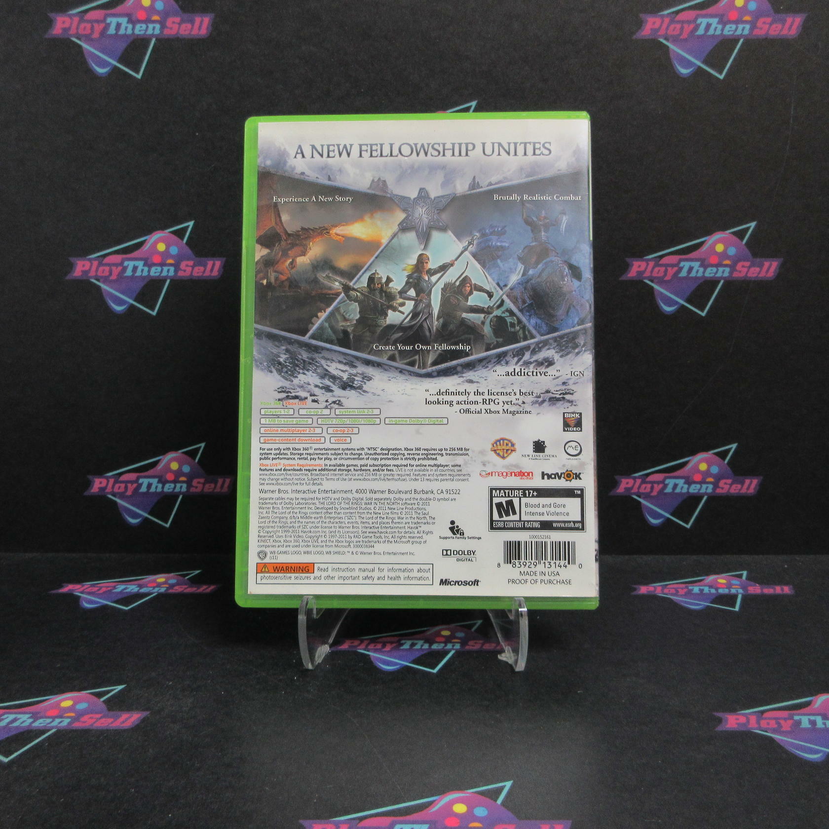 Lord of the Rings War in the North Xbox 360 Complete - Very Good