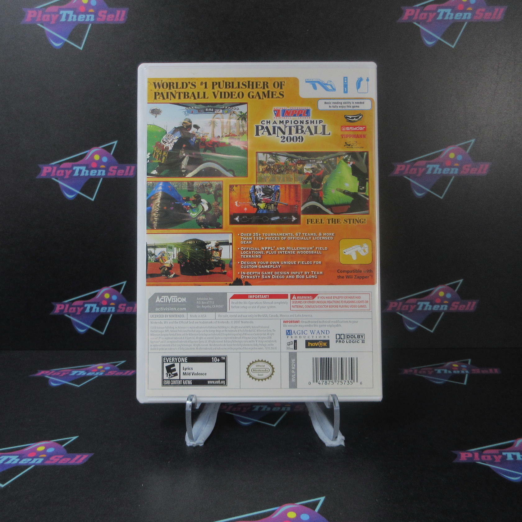 NPPL Championship Paintball 09 Nintendo Wii Complete - Refurbished