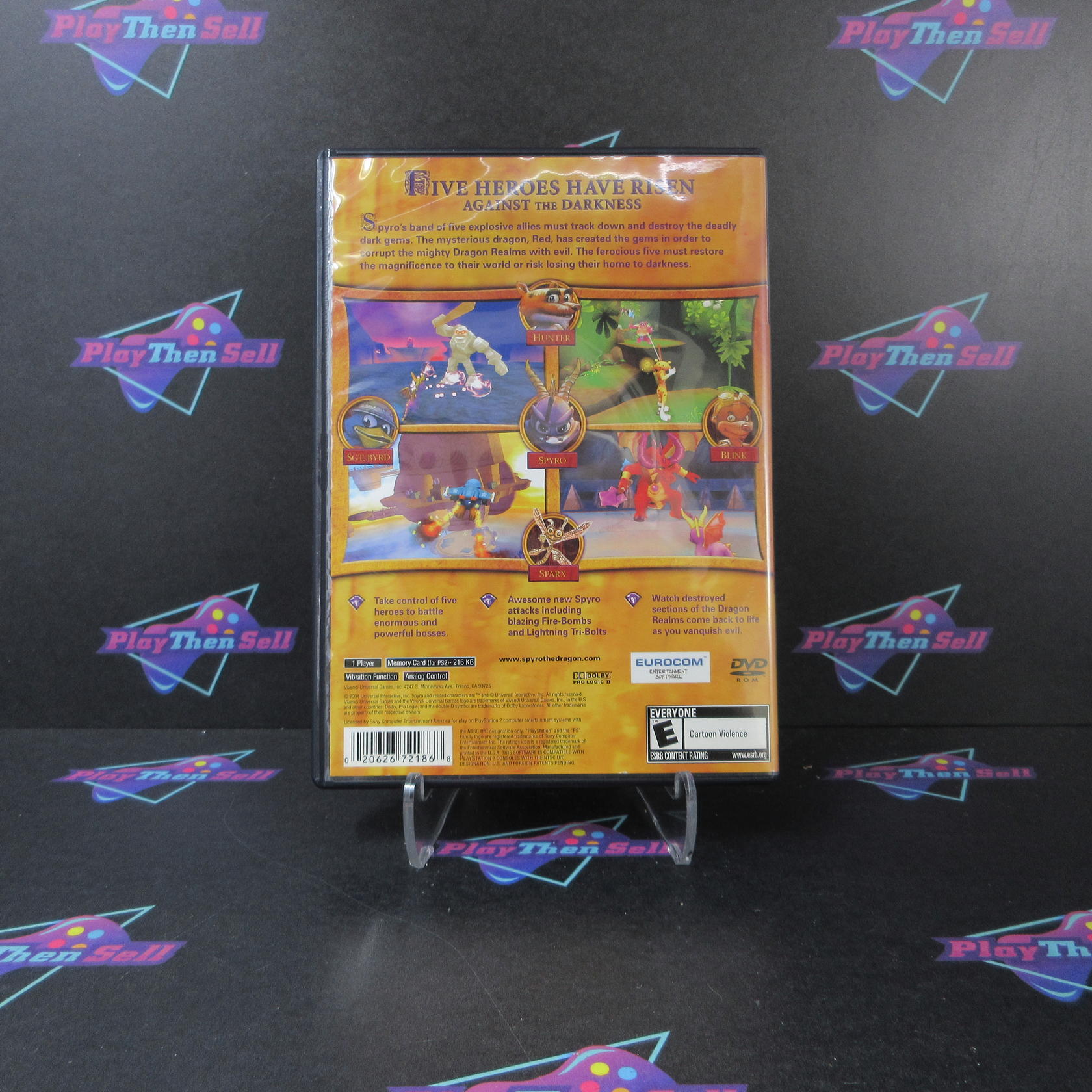 Spyro A Hero's Tail PS2 PlayStation 2 Complete - Very Good