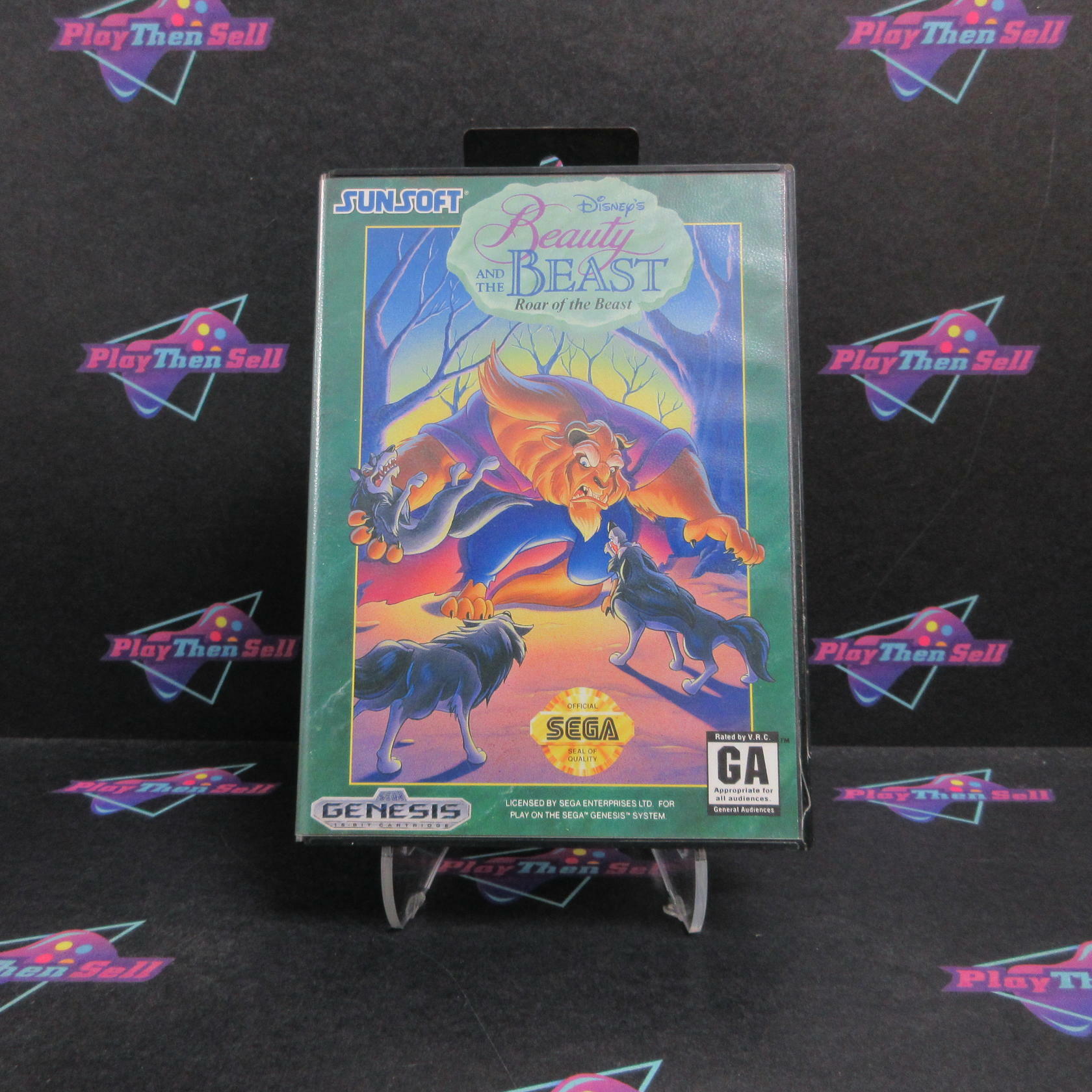 Beauty and the Beast Roar of the Beast Sega Genesis Complete - Refurbished