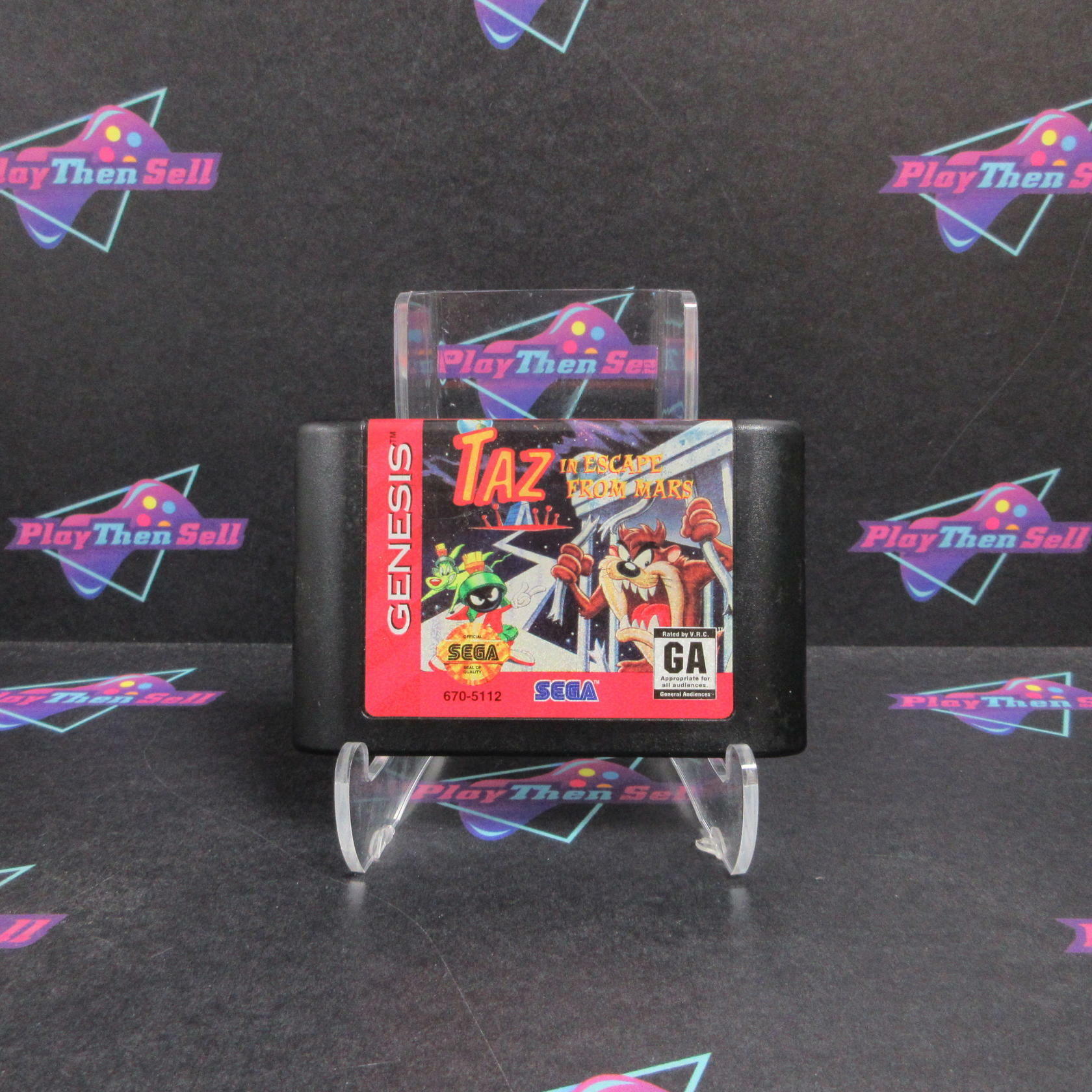 Taz in Escape from Mars Sega Genesis Complete - Refurbished