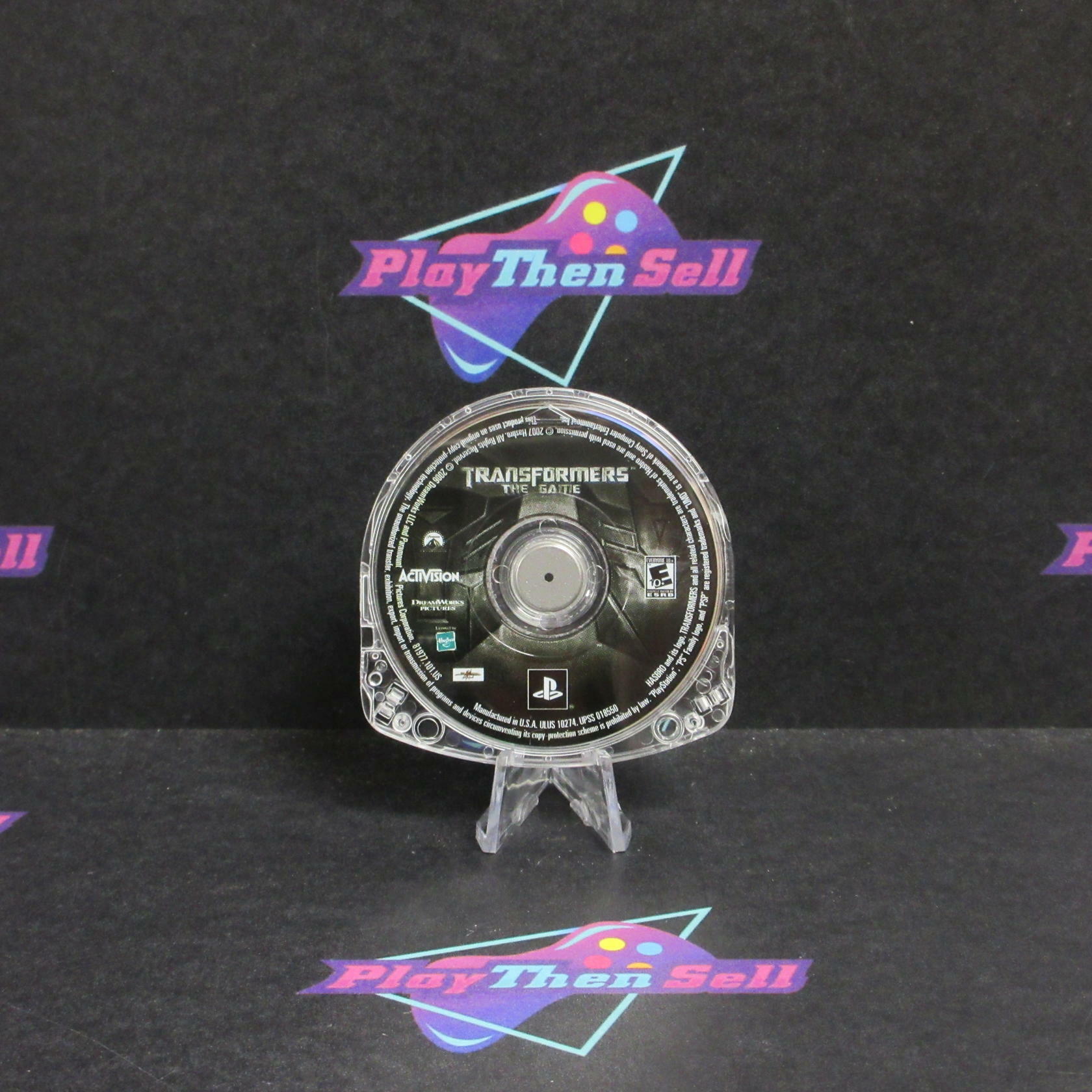 Transformers the Game Sony PSP Clear UMD Disc Only - Very Good