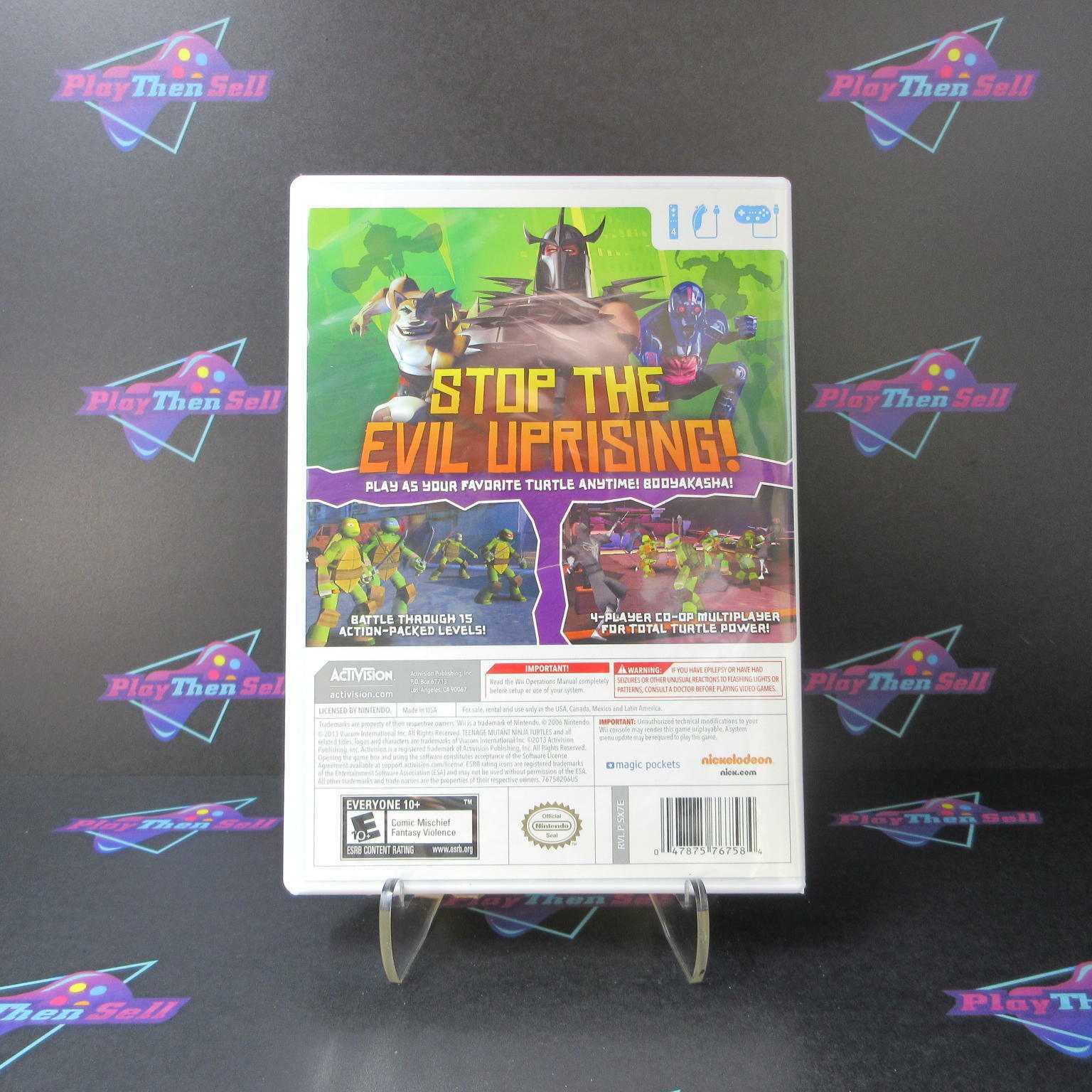 Teenage Mutant Ninja Turtles Nintendo Wii Complete - Refurbished