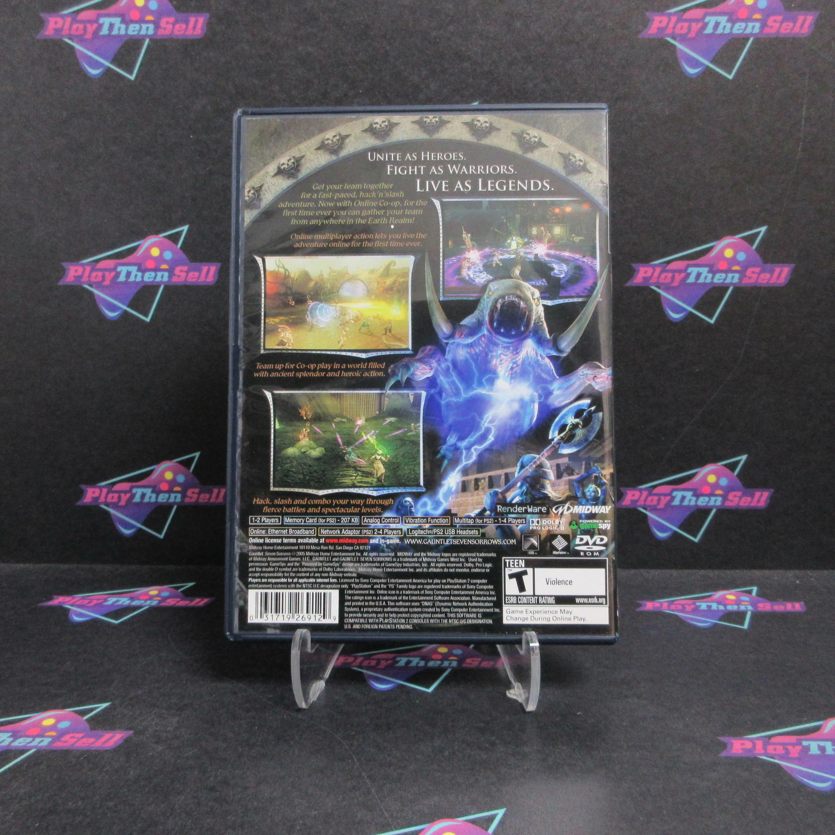 Gauntlet Seven Sorrows PS2 PlayStation 2 + Reg Card Complete - Excellent