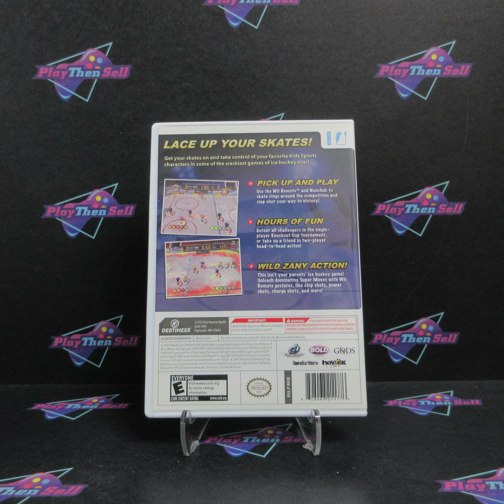 Kidz Sports Ice Hockey Nintendo Wii Complete - Refurbished