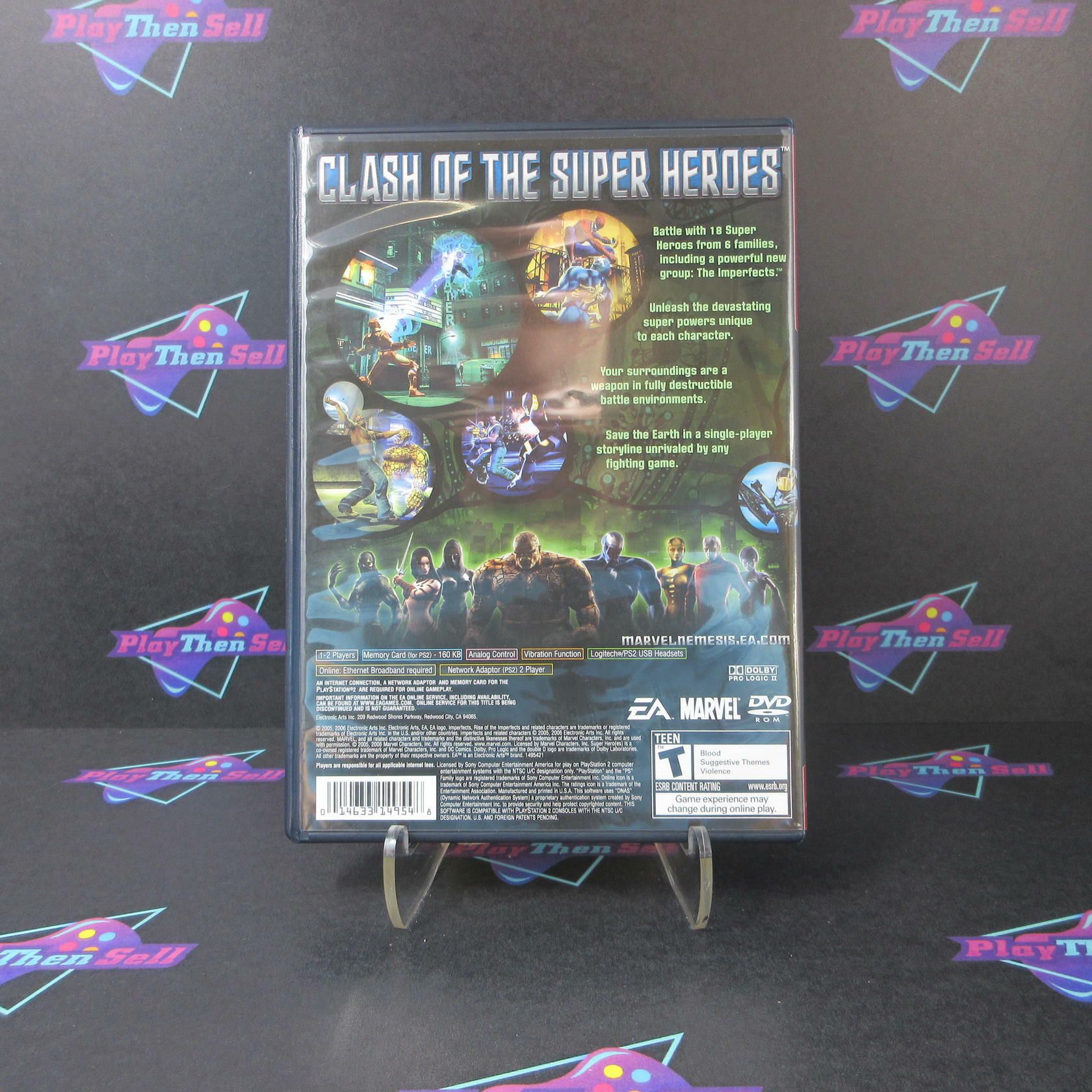 Marvel Nemesis Rise of the Imperfects PS2 PlayStation 2 GH Complete - Excellent