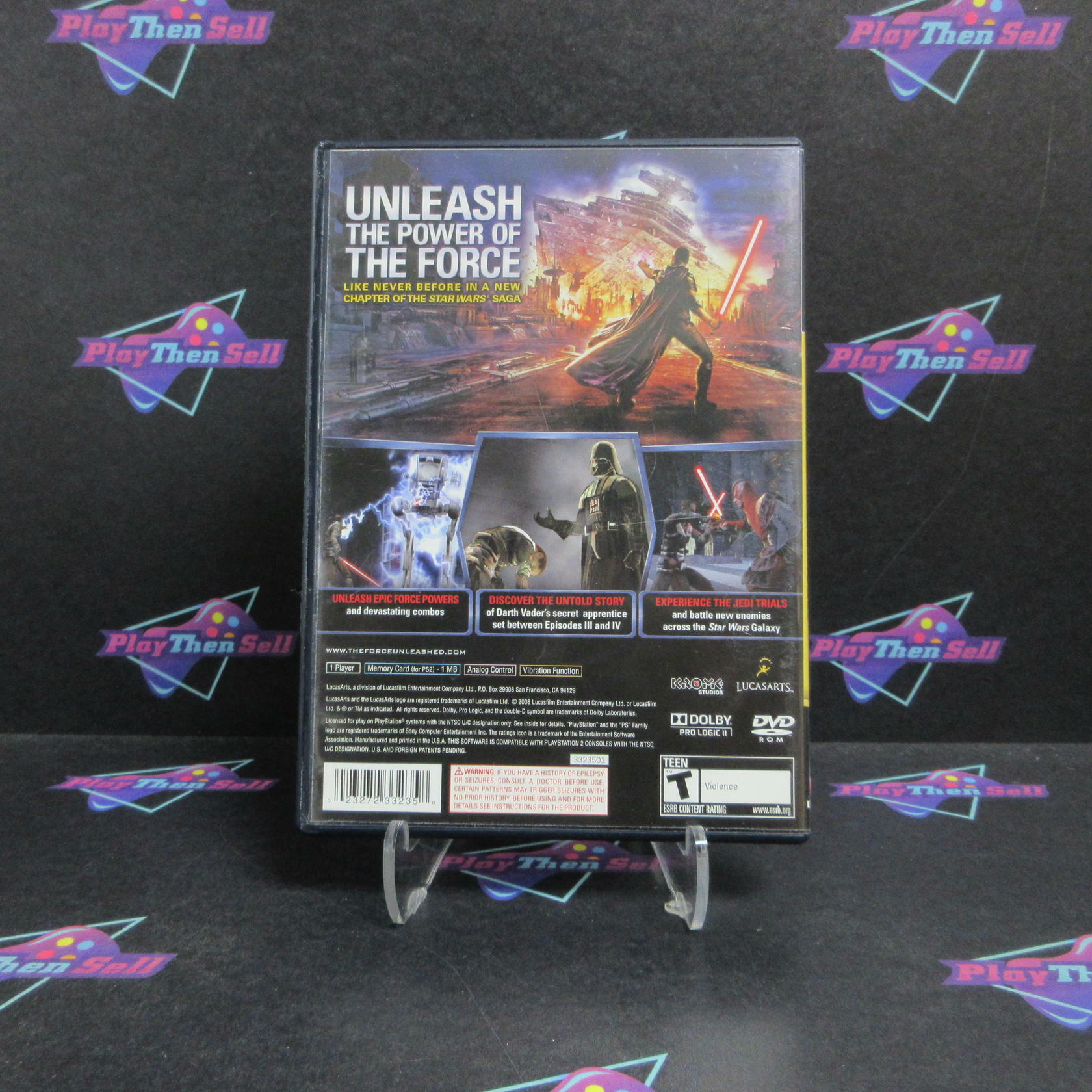 Star Wars The Force Unleashed PlayStation 2 PS2 Complete - Very Good