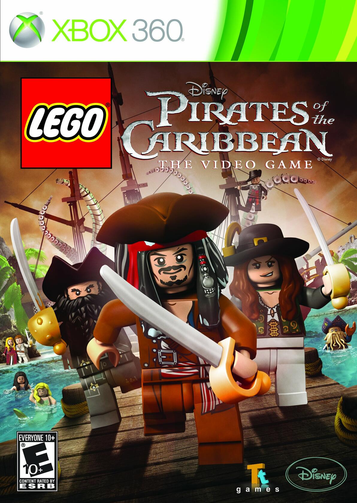LEGO Pirates of the Caribbean Xbox 360 + Trading Card Complete - Excellent