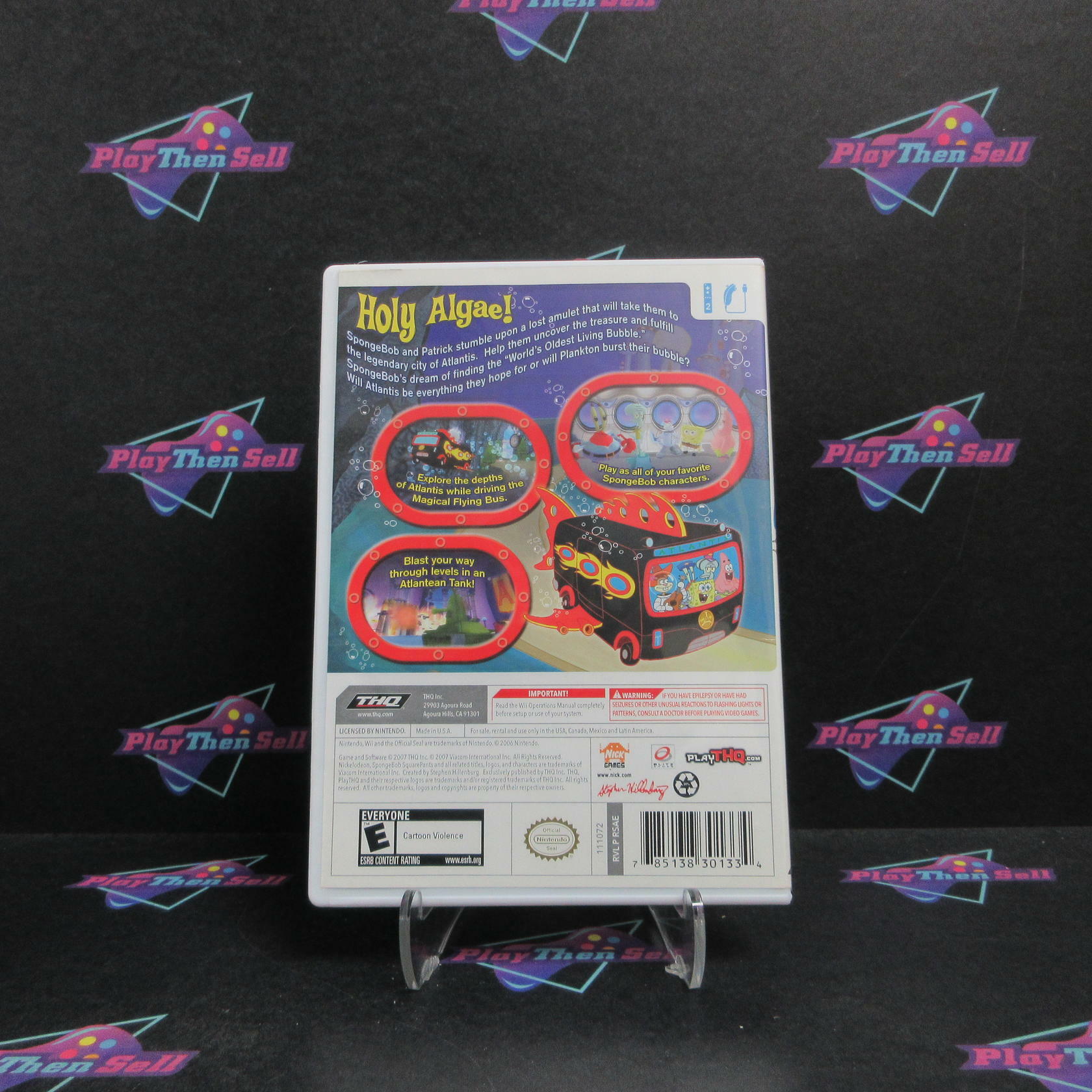 Spongebob Squarepants Atlantis Squarepantis Nintendo Wii Complete - Refurbished