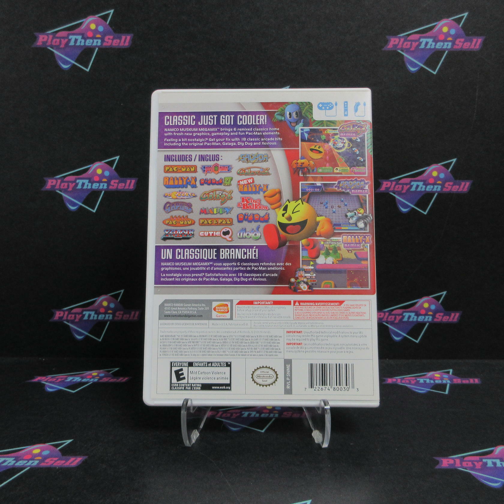 Namco Museum Megamix Nintendo Wii Complete - Very Good