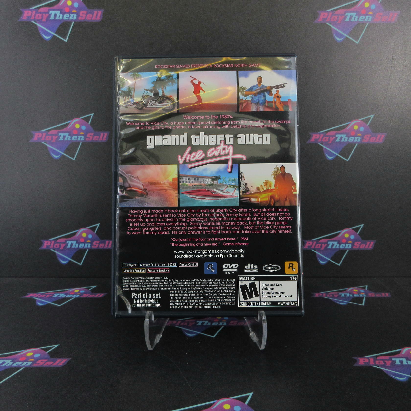 Grand Theft Auto Vice City PS2 PlayStation 2 + Map Complete - Excellent