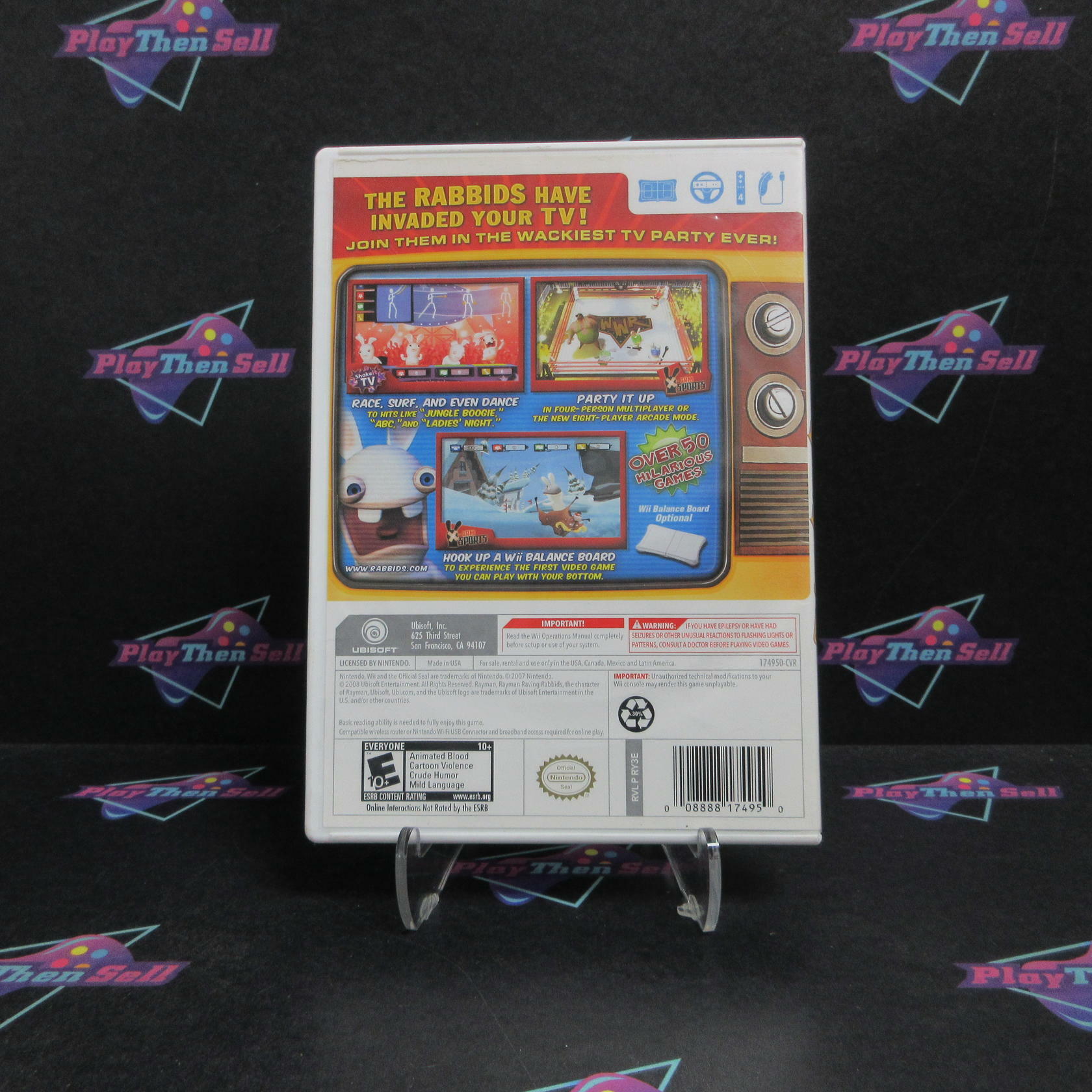 Rayman Raving Rabbids TV Party Nintendo Wii - Very Good