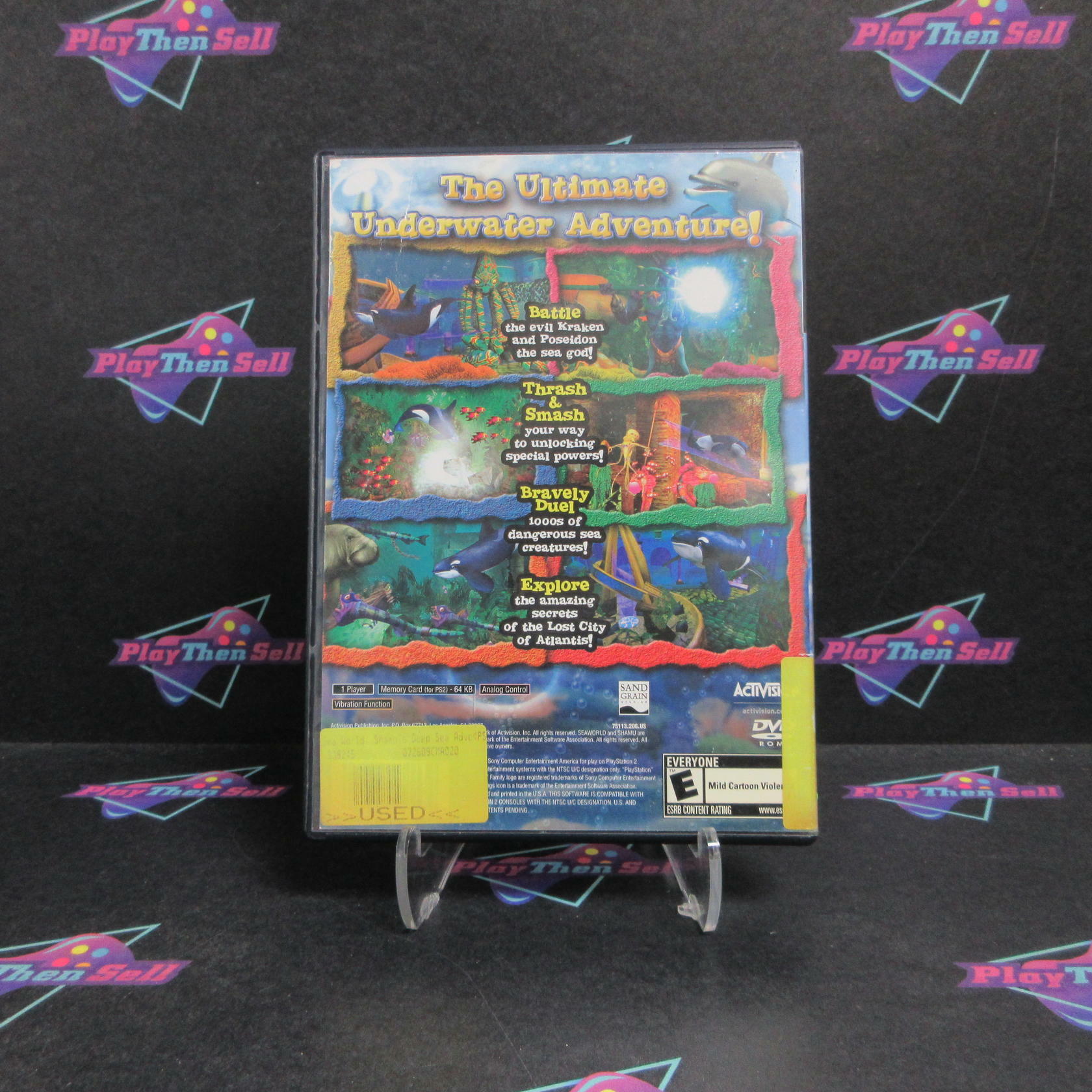 Sea World Shamu's Deep Sea Adventure PS2 PlayStation 2 - Very Good