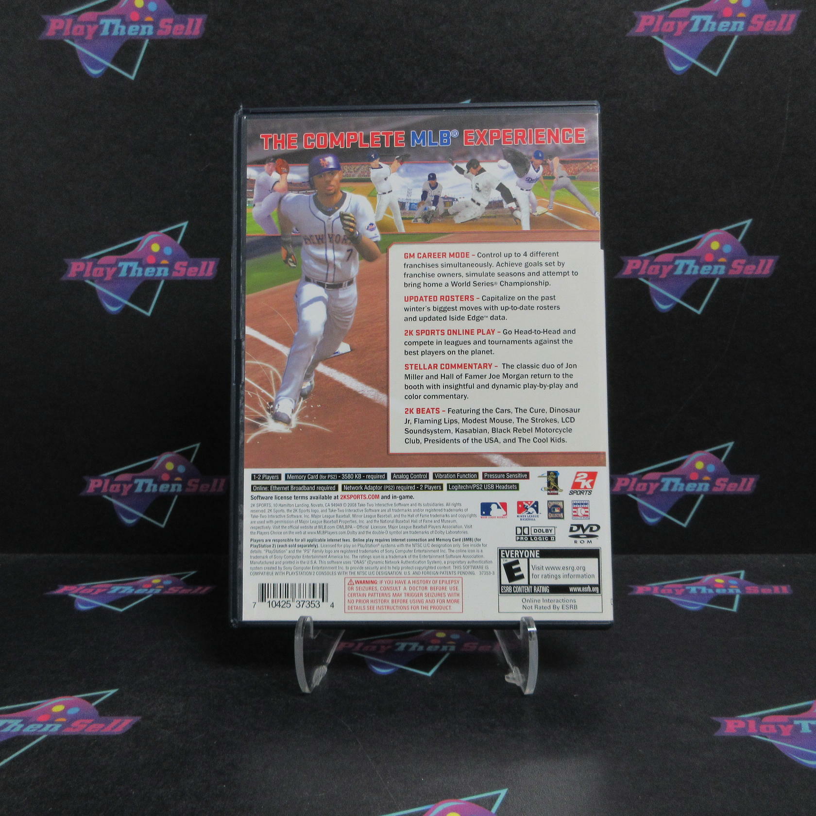 Major League Baseball 2K8 PS2 PlayStation 2 Complete - Excellent