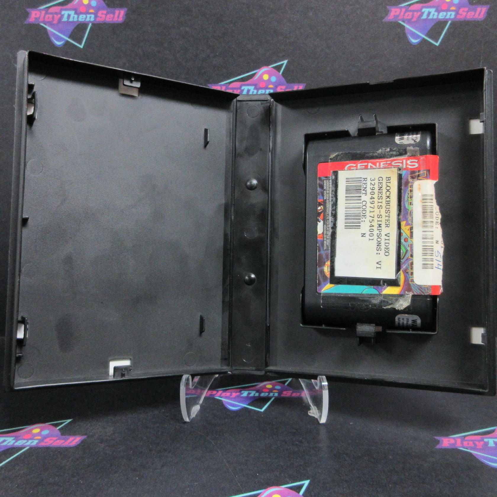 Simpsons Virtual Bart Sega Genesis - Very Good