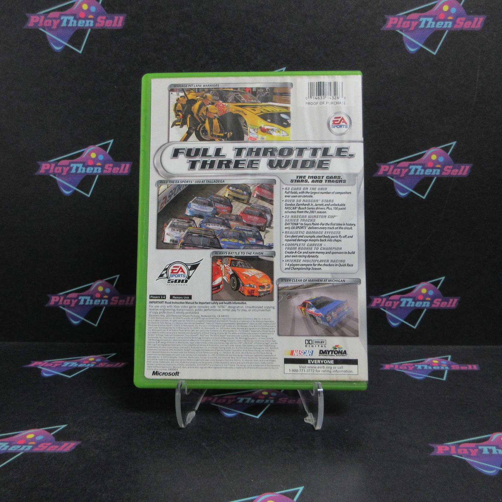 NASCAR Thunder 2002 Xbox + Reg Card Complete - Very Good