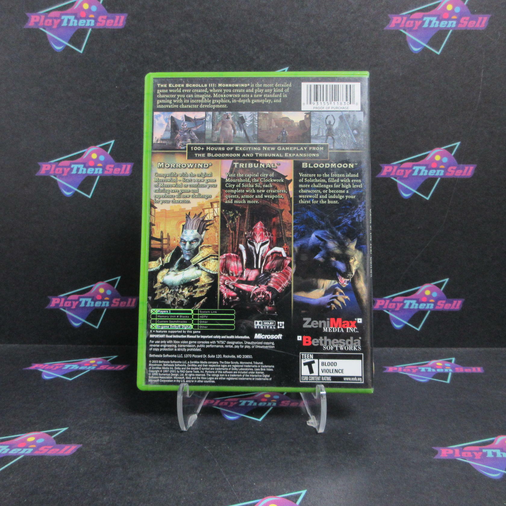 The Elder Scrolls III Morrowind GOTY Xbox Complete - Very Good