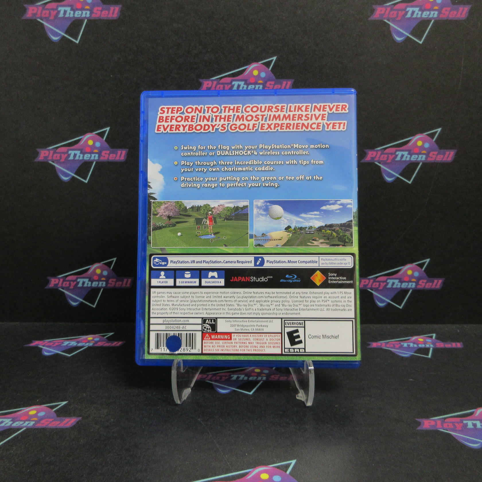 Everybody's Golf VR PS4 PSVR Complete - Very Good