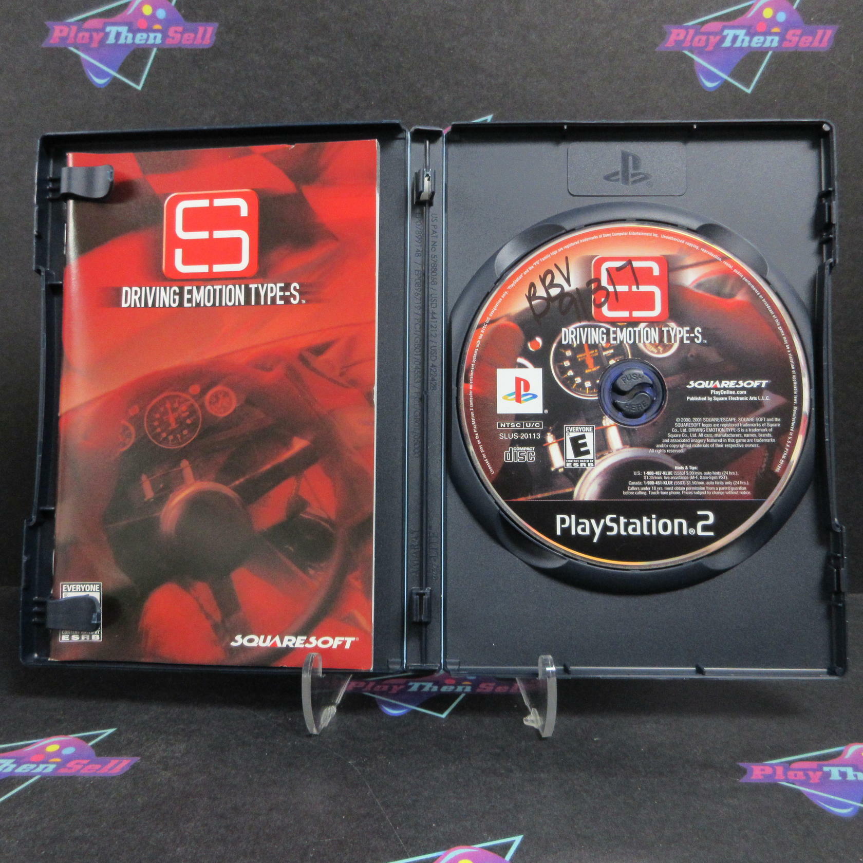 Driving Emotion Type-S PS2 PlayStation 2 + Reg Card Complete - Very Good