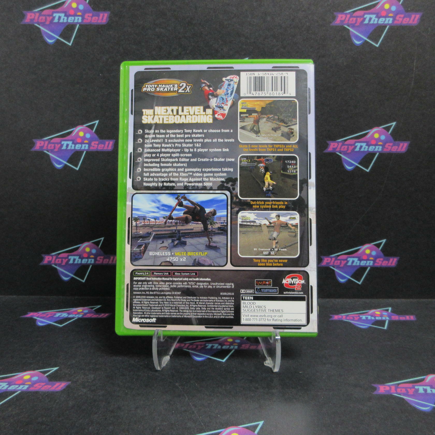 Tony Hawk's Pro Skater 2x Xbox + Reg Card Complete - Very Good