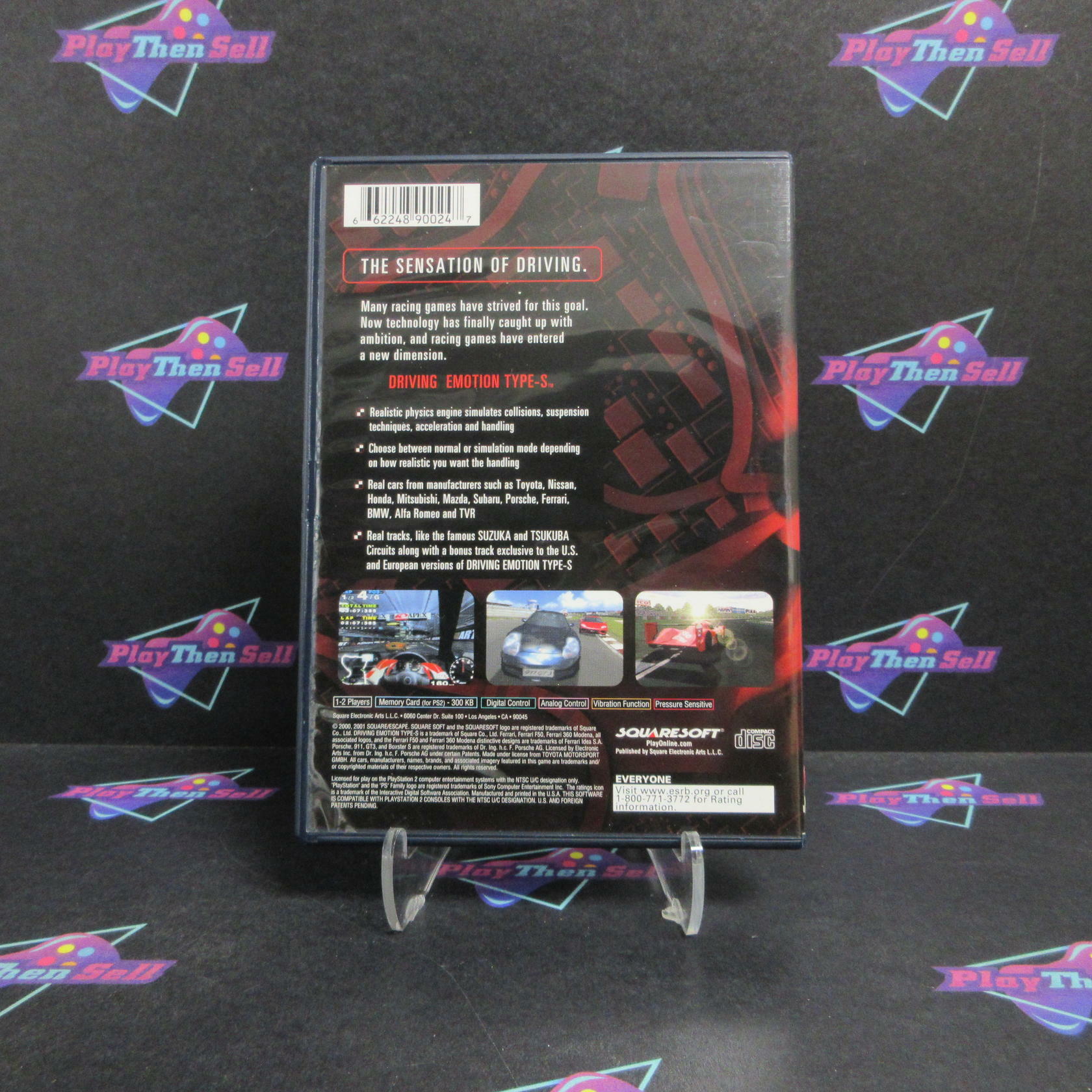 Driving Emotion Type-S PS2 PlayStation 2 + Reg Card Complete - Very Good