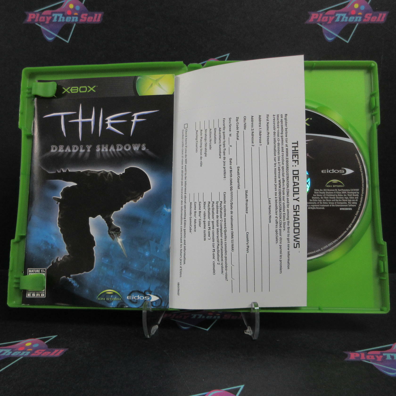 Thief Deadly Shadows Xbox + Reg Card Complete - Refurbished