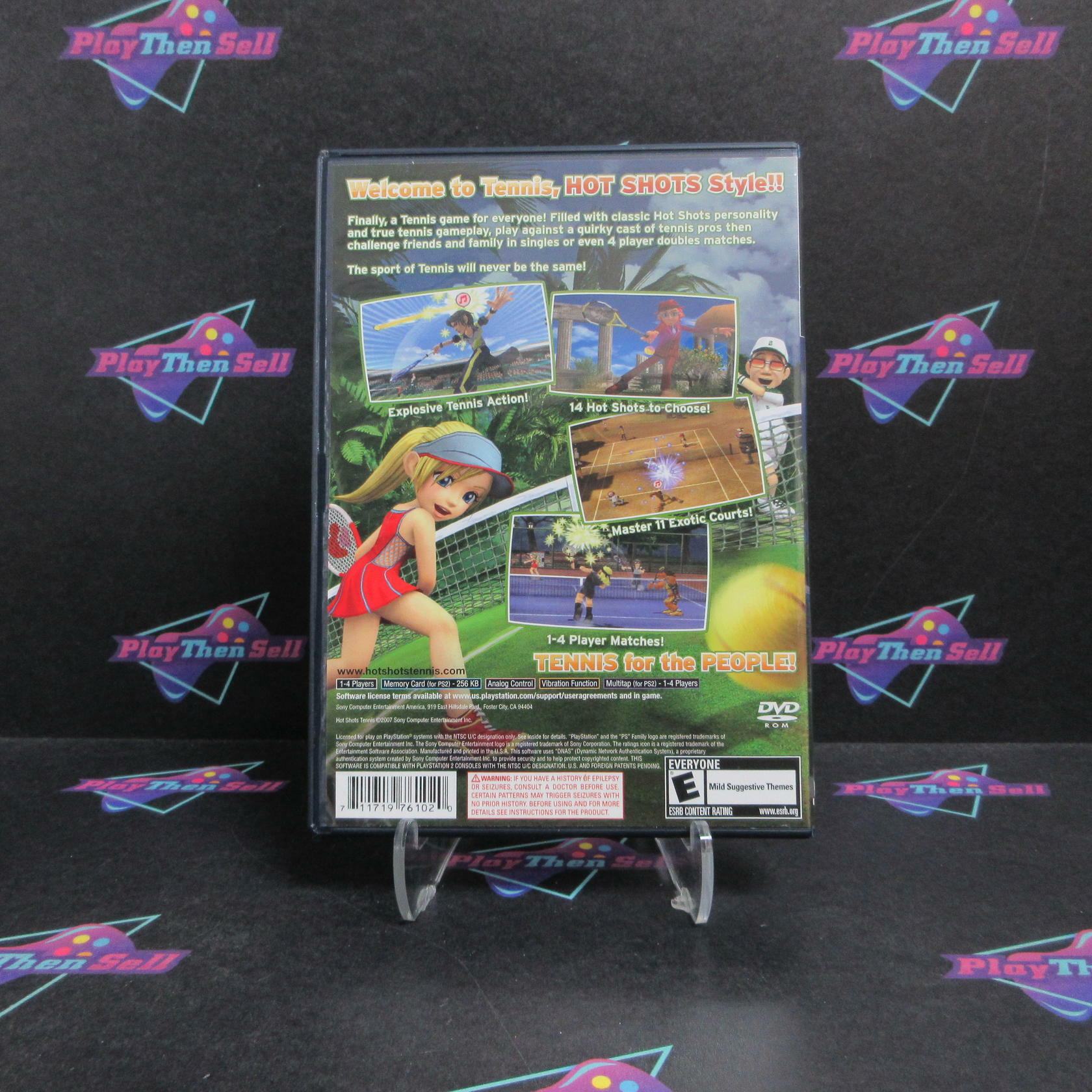 Hot Shots Tennis PS2 PlayStation 2 + Reg Card Complete - Excellent