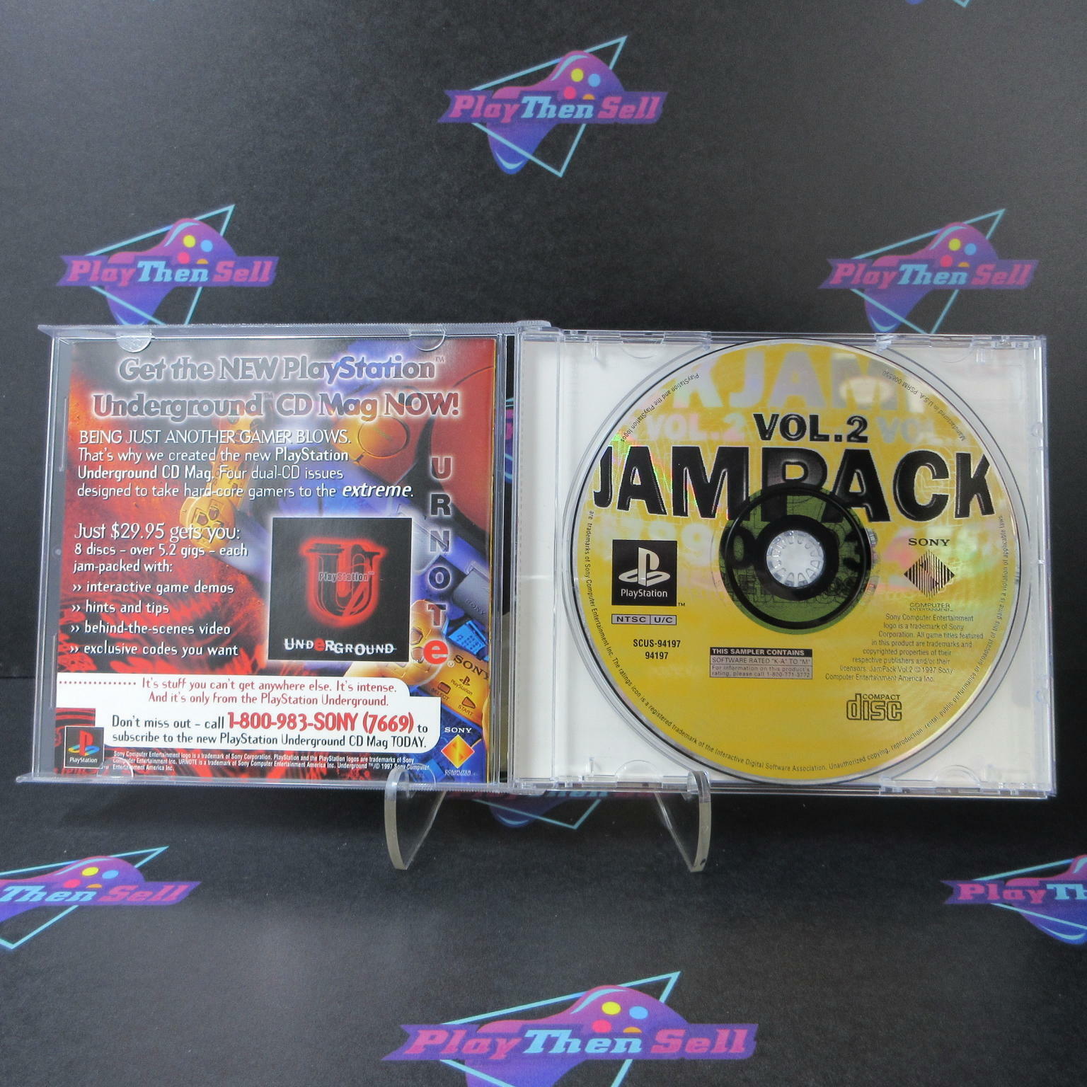 JAMPACK Vol. 2 PS1 PlayStation 1 Complete - Refurbished