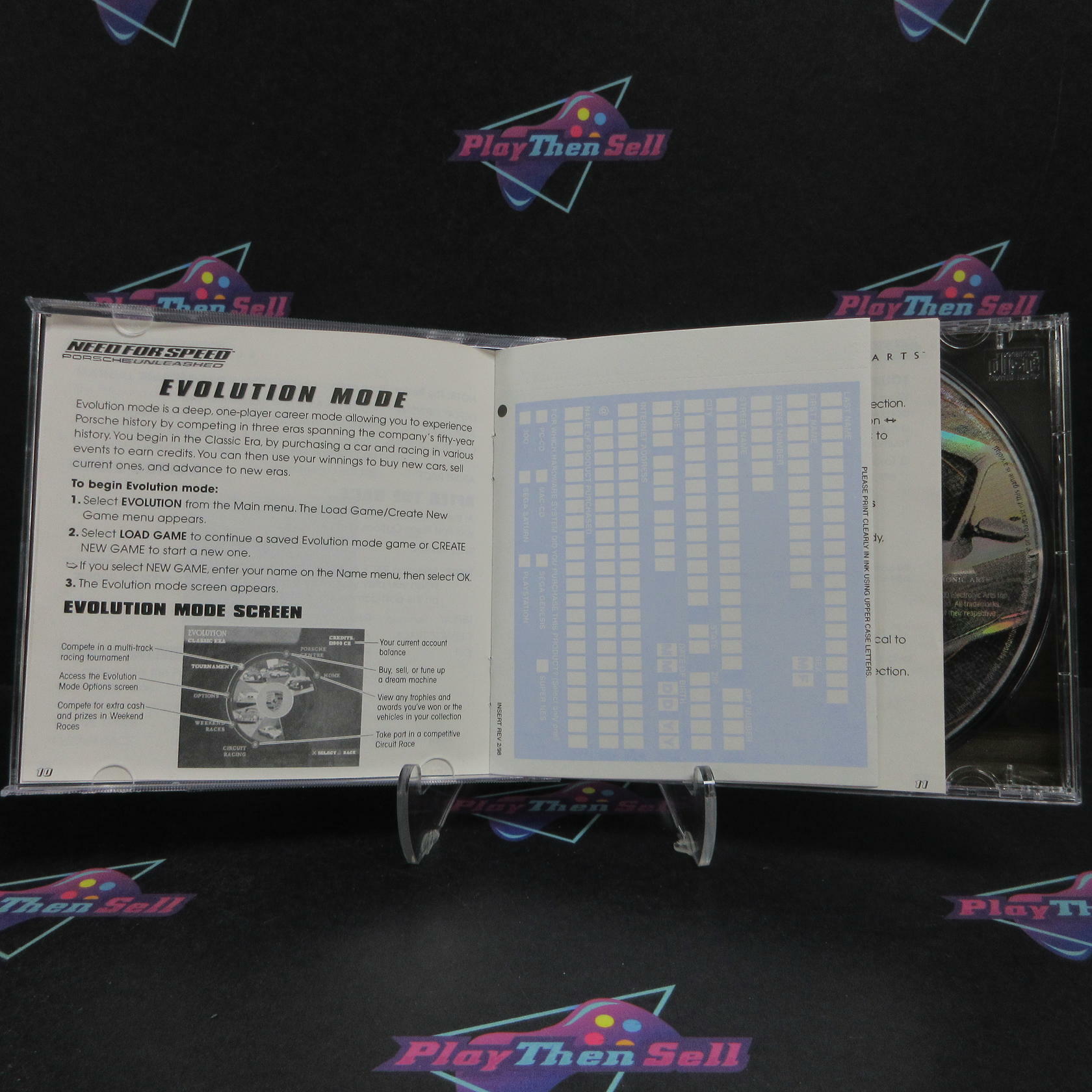 Need For Speed Porsche Unleashed PS1 PlayStation 1 +RegCard Complete - Refurbished