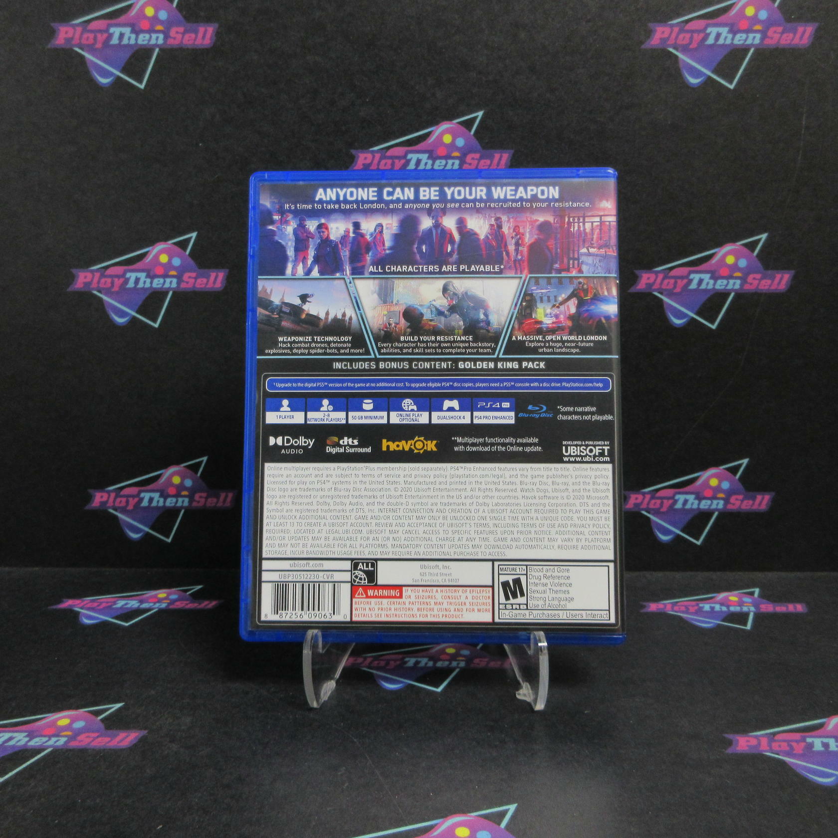 Watch Dogs Legion PS4 PlayStation 4 Complete - Refurbished