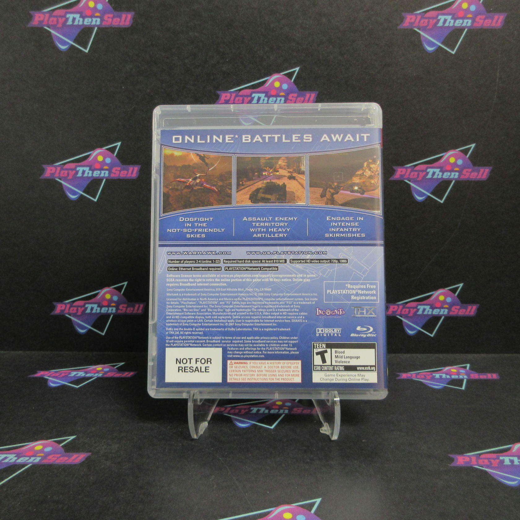 Warhawk PS3 PlayStation 3 + Reg Card Complete - Excellent