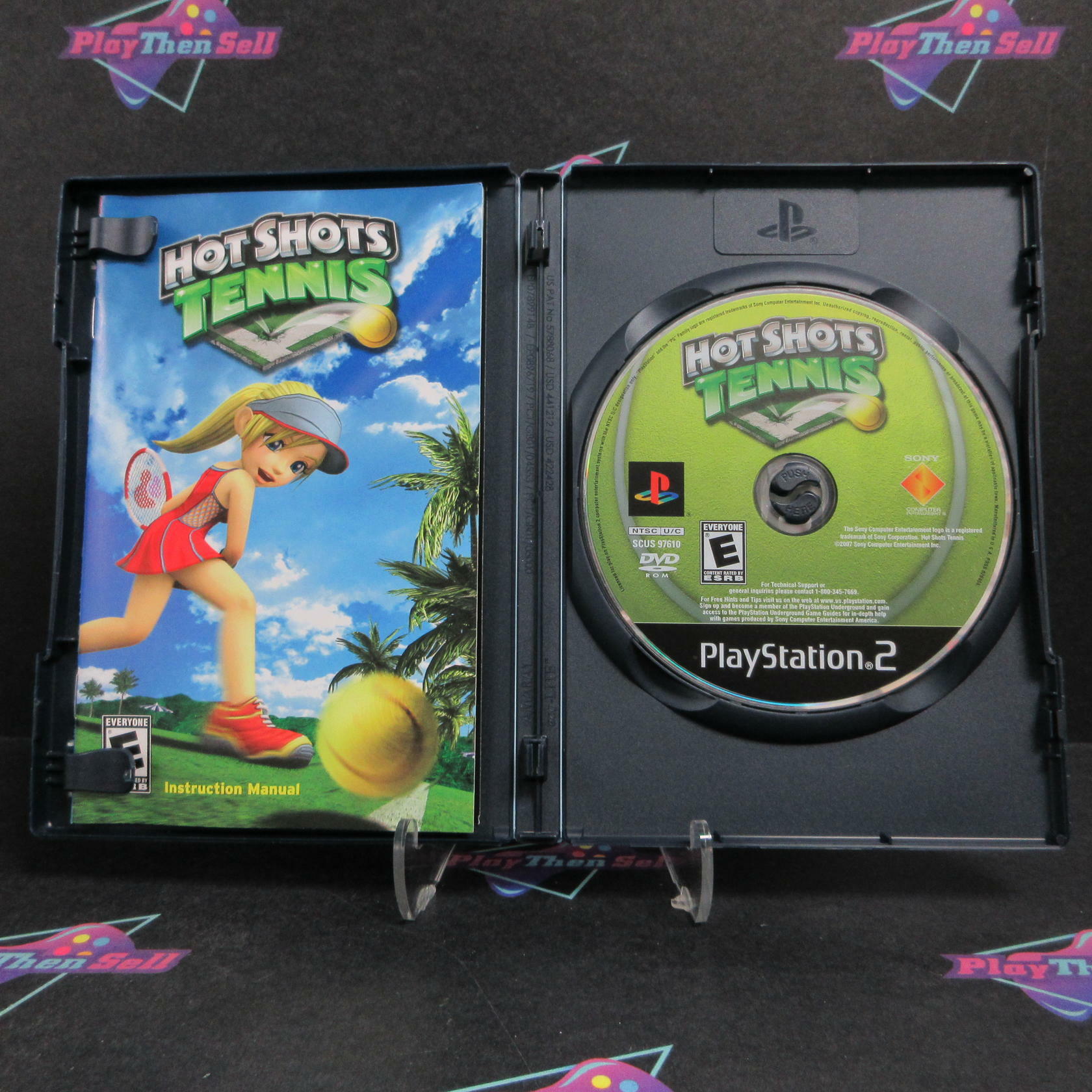 Hot Shots Tennis PS2 PlayStation 2 + Reg Card Complete - Excellent
