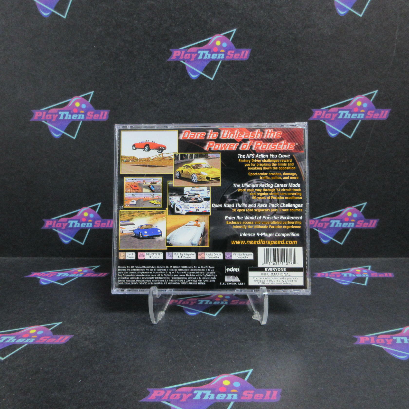 Need For Speed Porsche Unleashed PS1 PlayStation 1 +RegCard Complete - Refurbished