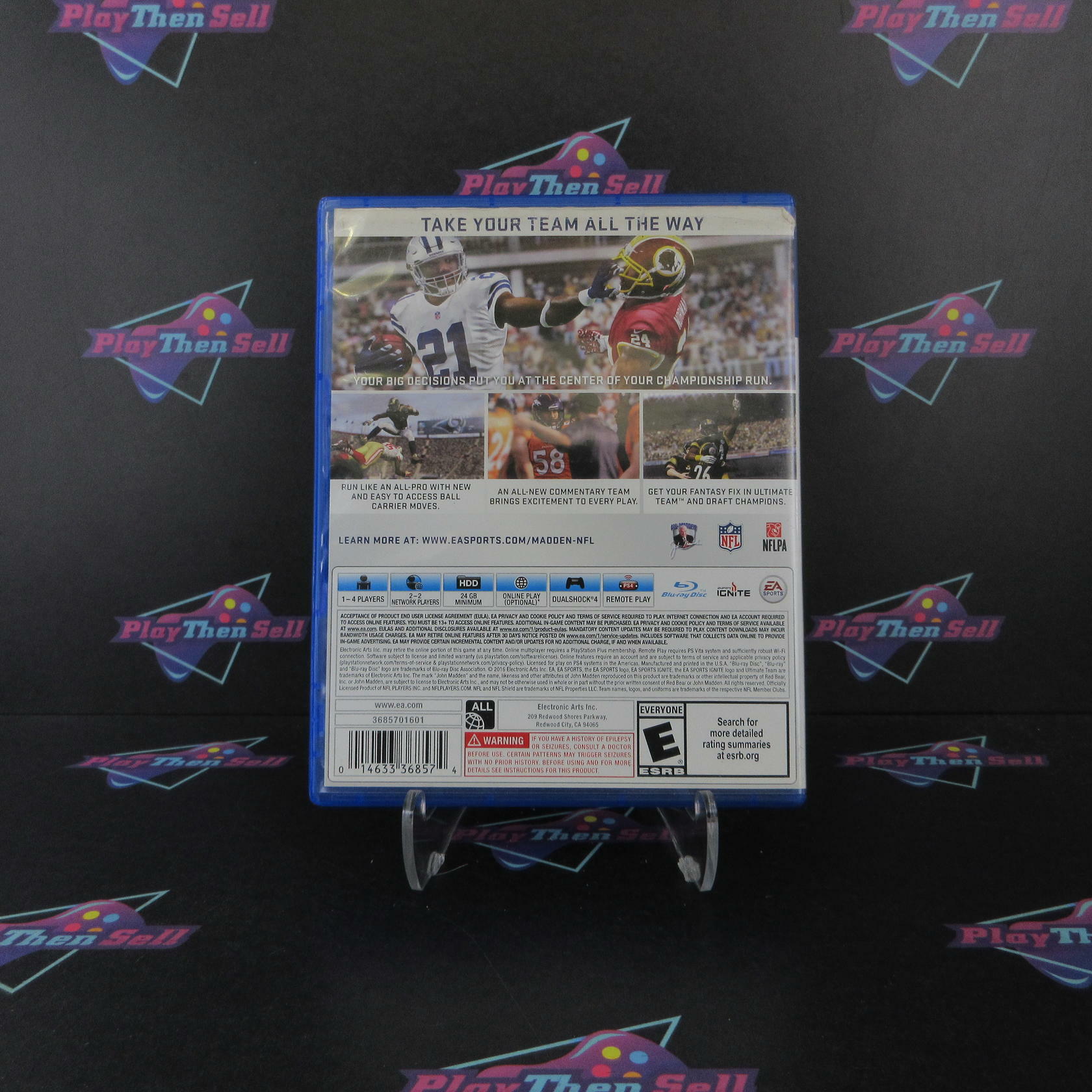 Madden NFL 17 PS4 PlayStation 4 Complete - Very Good