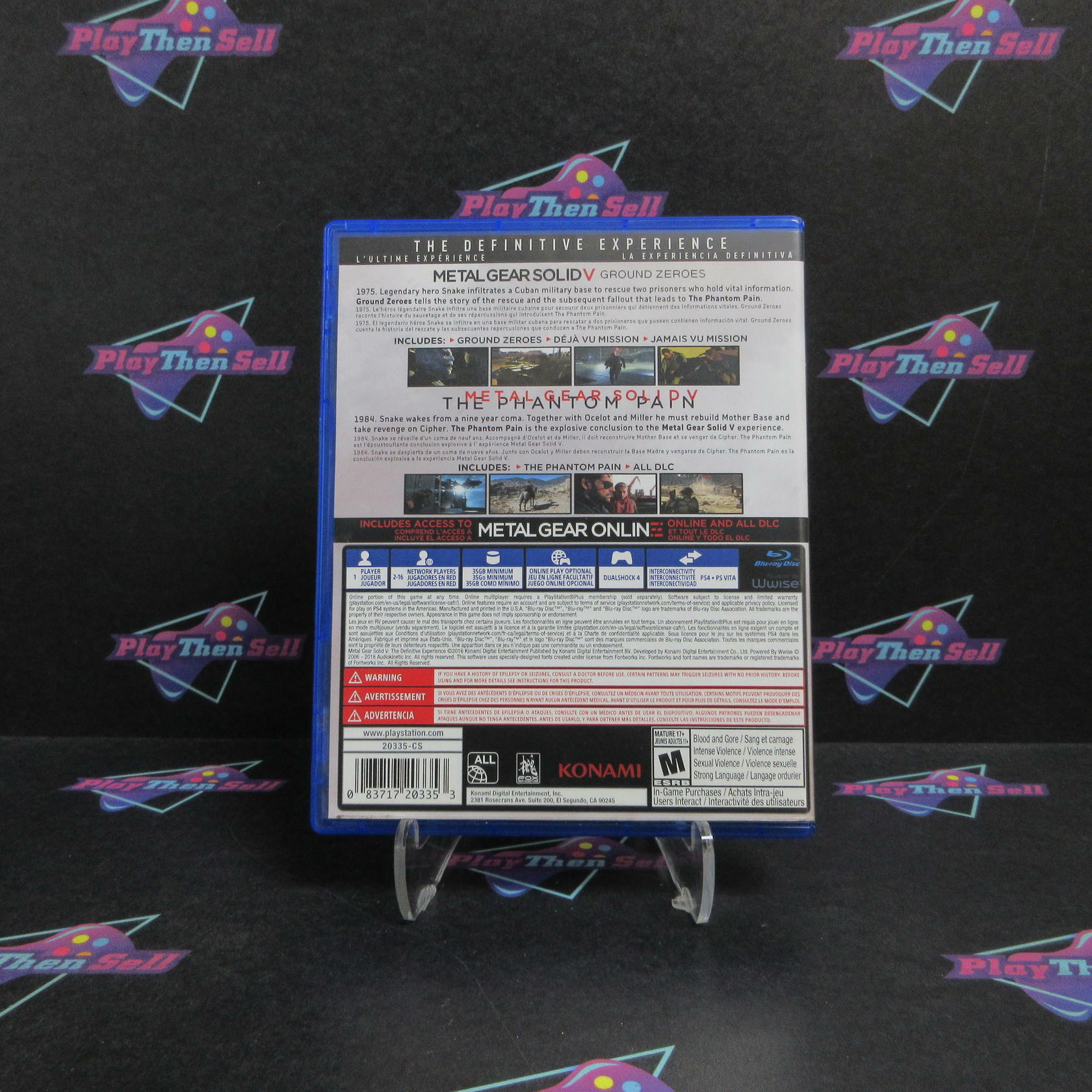 Metal Gear Solid V Definitive Experience PH PlayStation 4 PS CIB - Refurbished