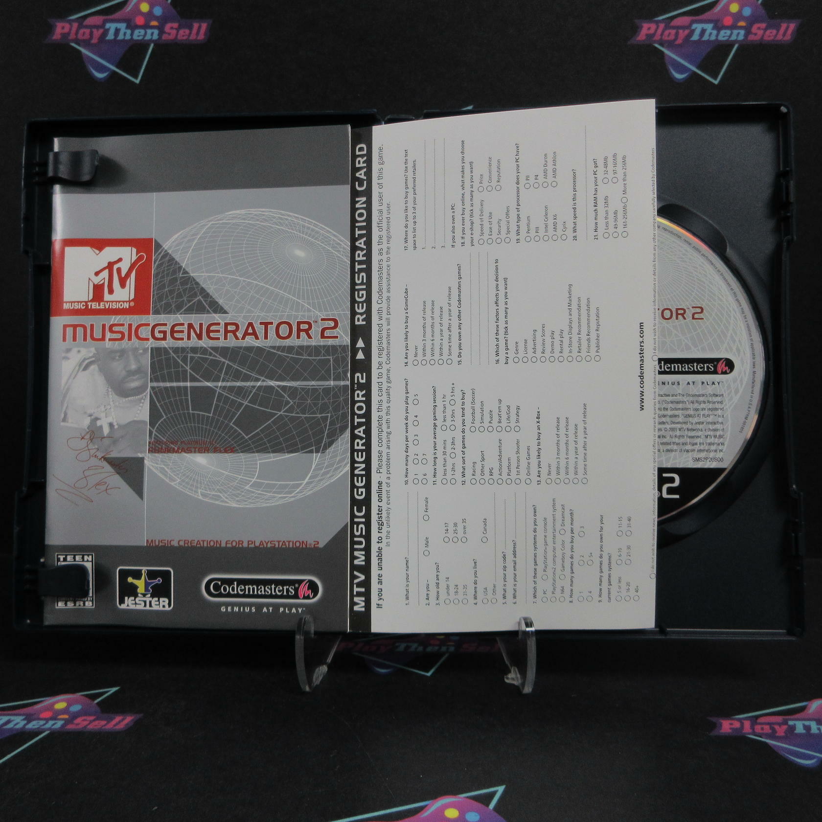 MTV Music Generator 2 PS2 PlayStation 2 + Reg Card Complete - Excellent