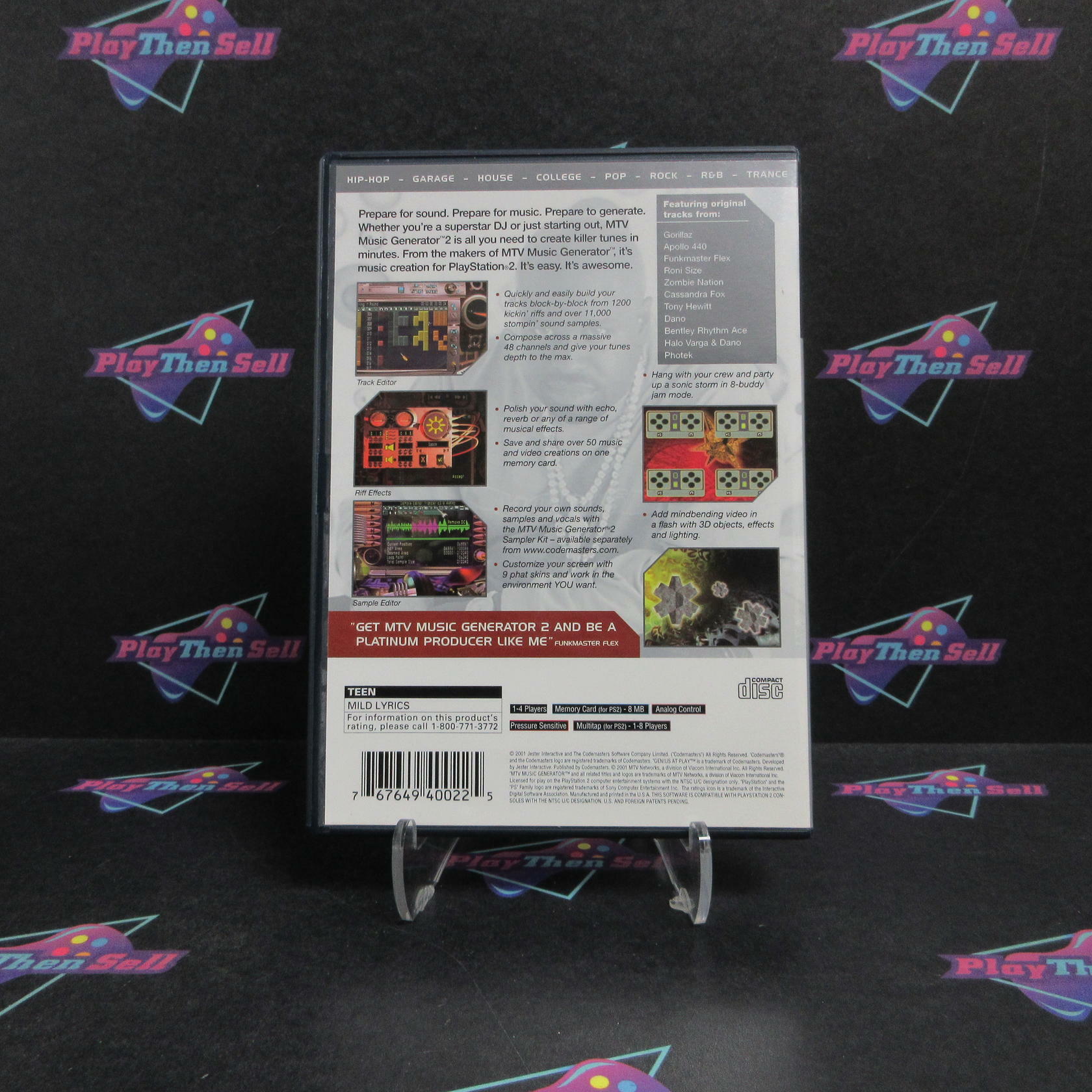 MTV Music Generator 2 PS2 PlayStation 2 + Reg Card Complete - Excellent