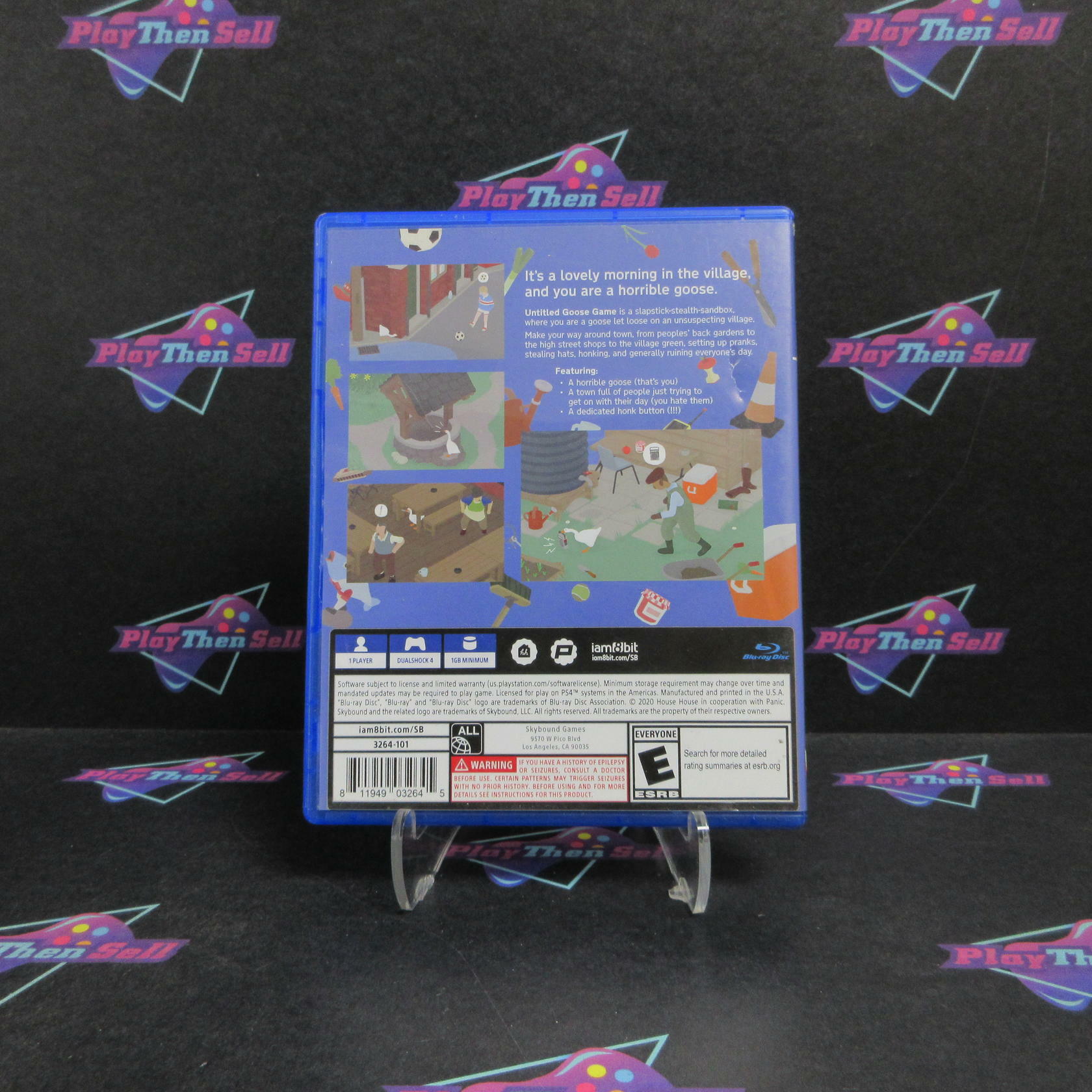 Untitled Goose Game PS4 PlayStation 4 + Poster / Sticker Complete - Very Good