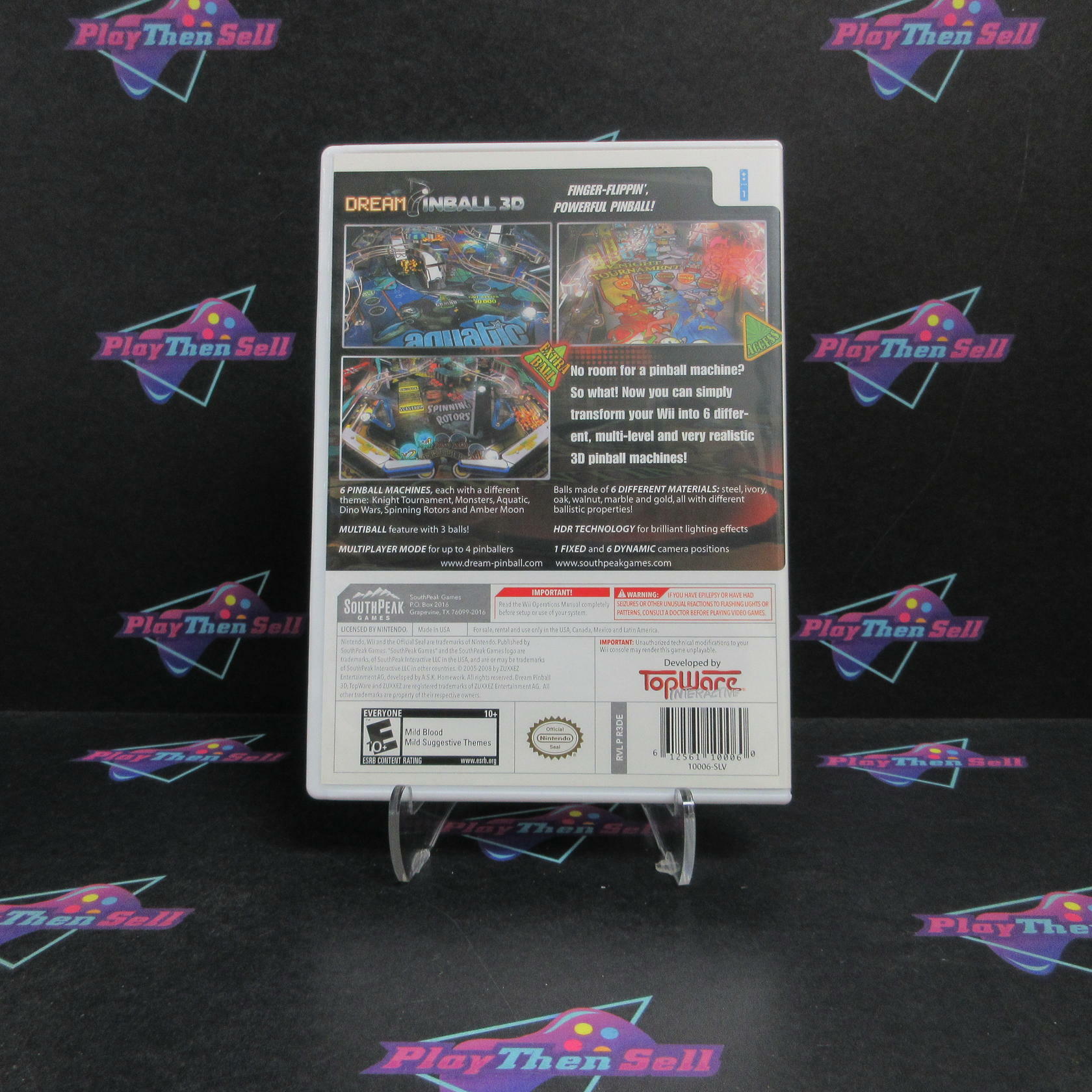 Dream Pinball 3D Nintendo Wii Complete - Refurbished