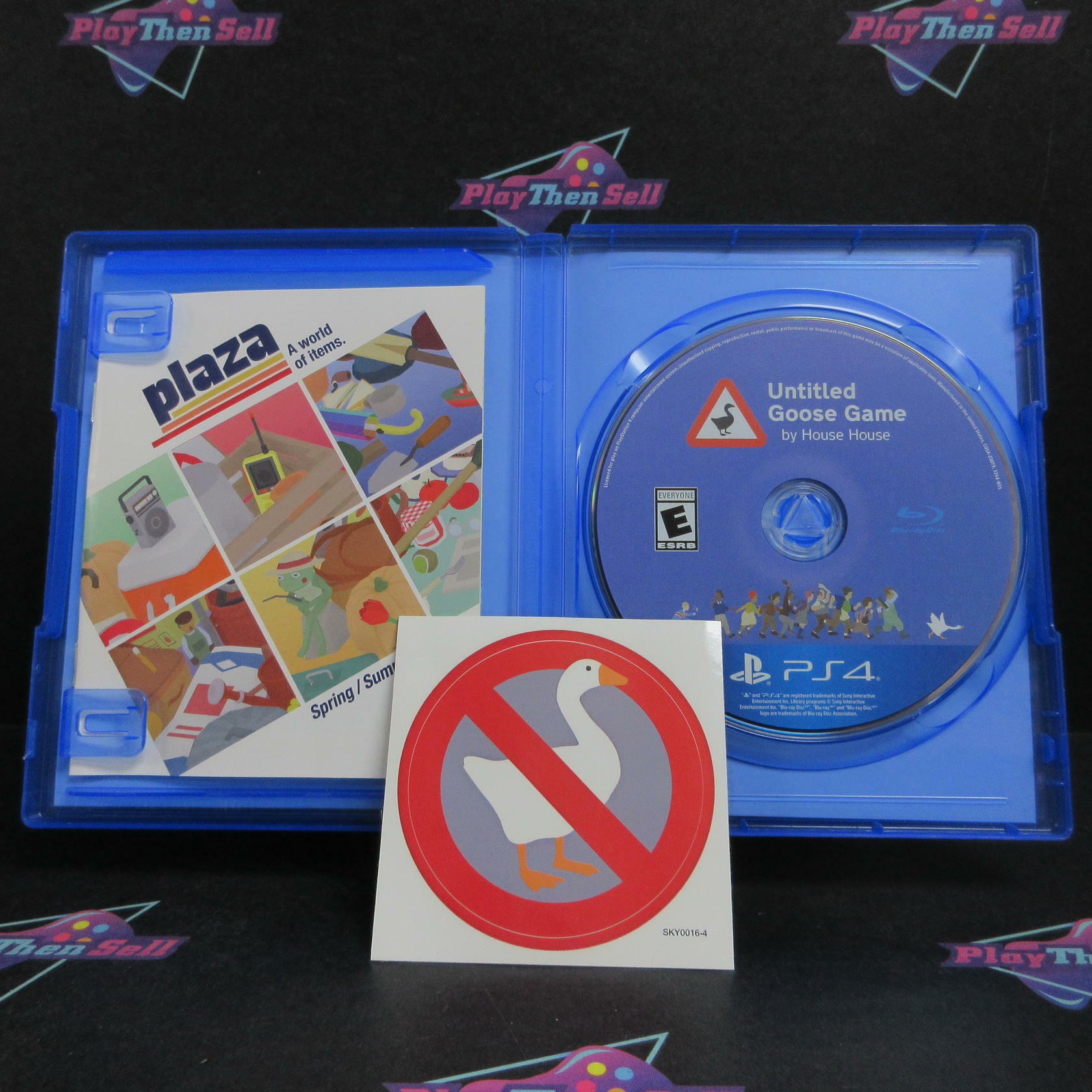 Untitled Goose Game PS4 PlayStation 4 + Poster / Sticker Complete - Very Good