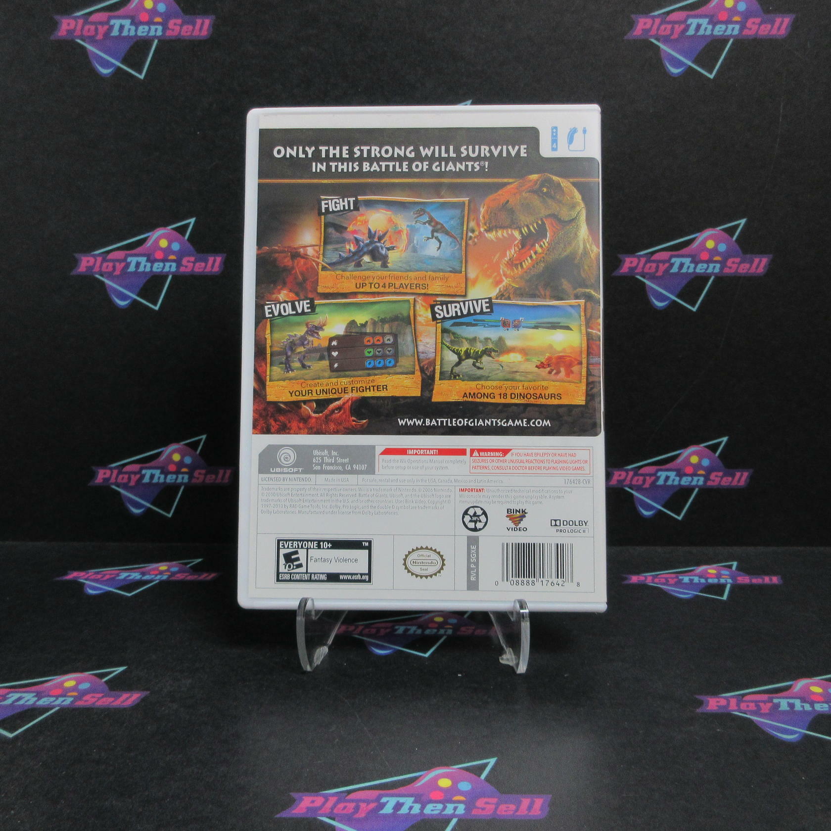 Battle of Giants Dinosaur Strike Nintendo Wii Complete - Refurbished