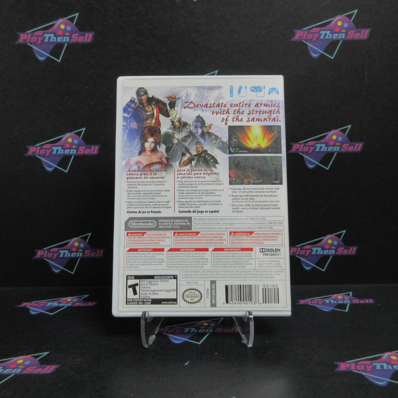 Samurai Warriors 3 Nintendo Wii Complete - Refurbished