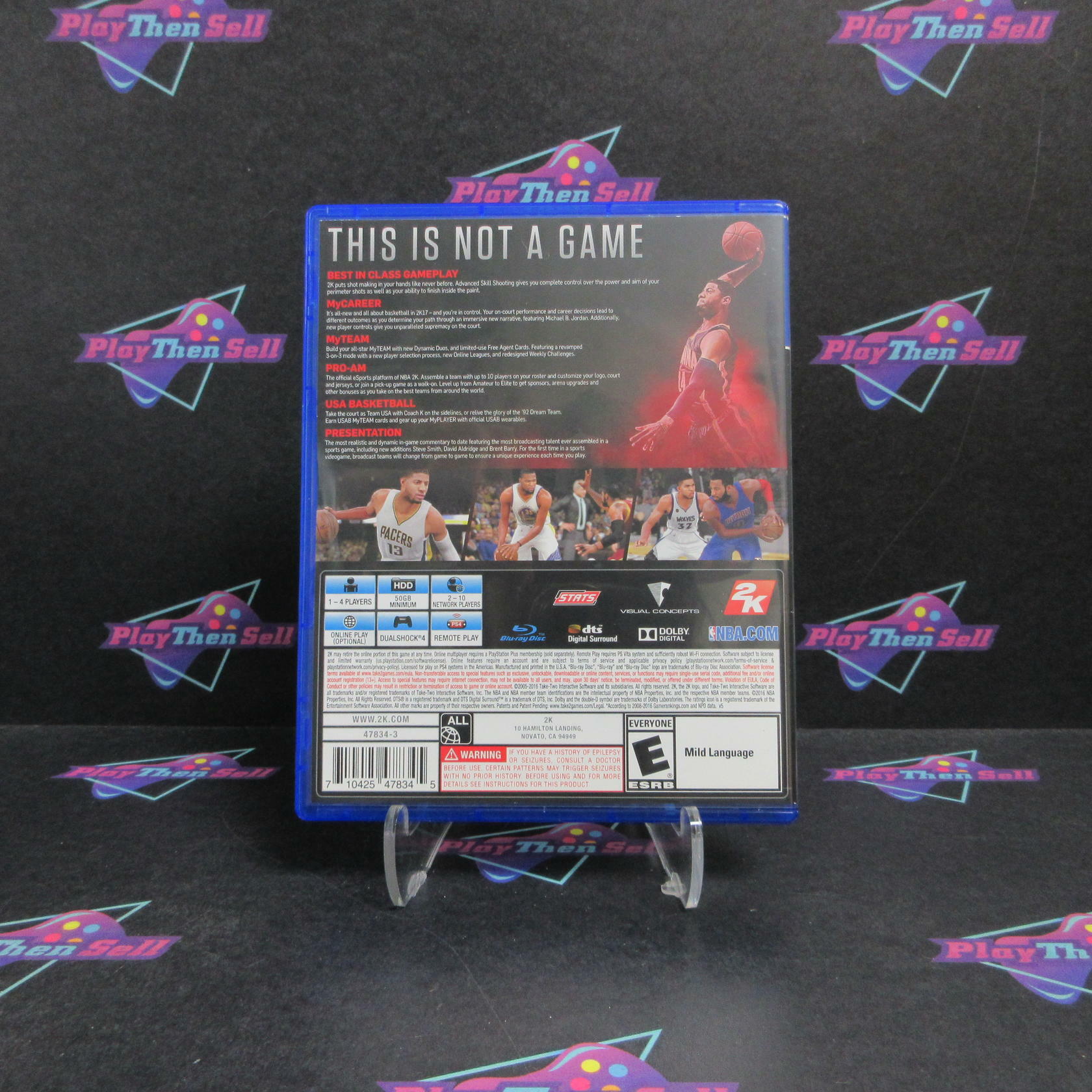 NBA 2K17 Sony PlayStation 4 Early Tip-Off PS4 Complete - Refurbished