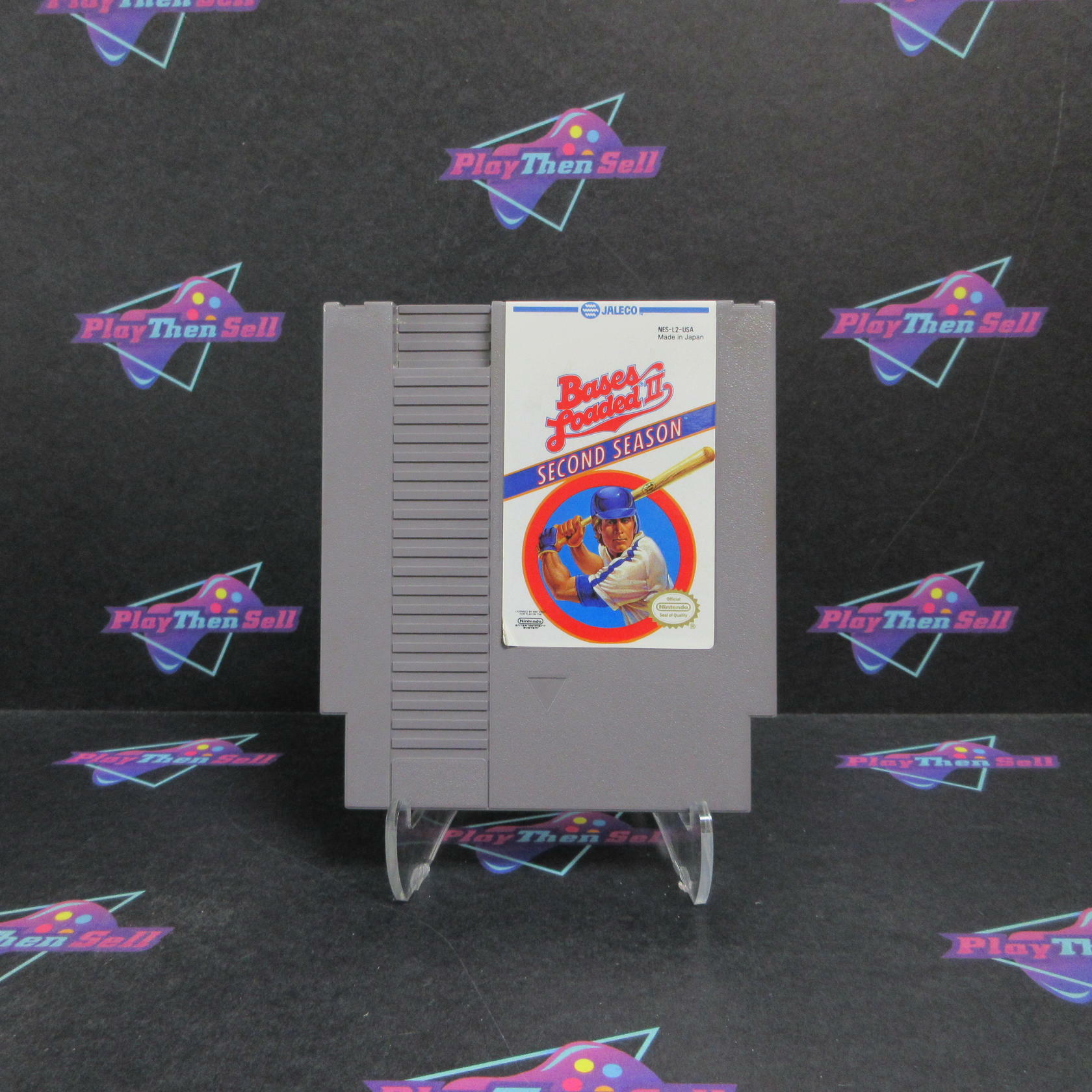 Bases Loaded II Nintendo NES Cartridge + Manual / Tested - Very Good