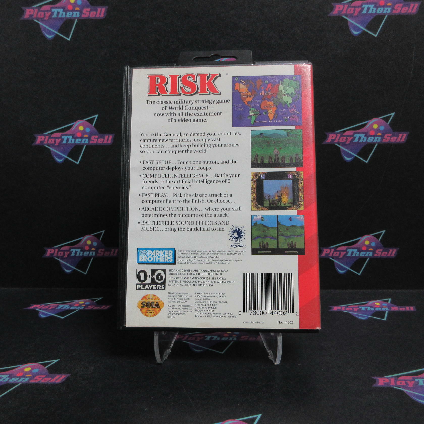 Risk Sega Genesis Complete - Very Good