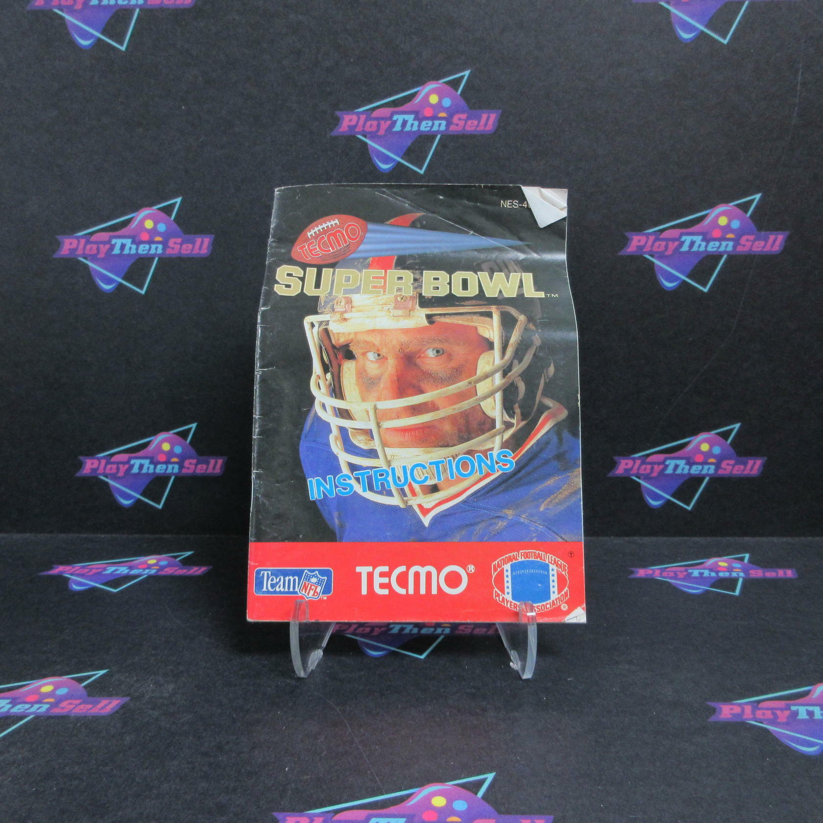 Tecmo Super Bowl Nintendo NES Cart + Manual / Tested - Very Good