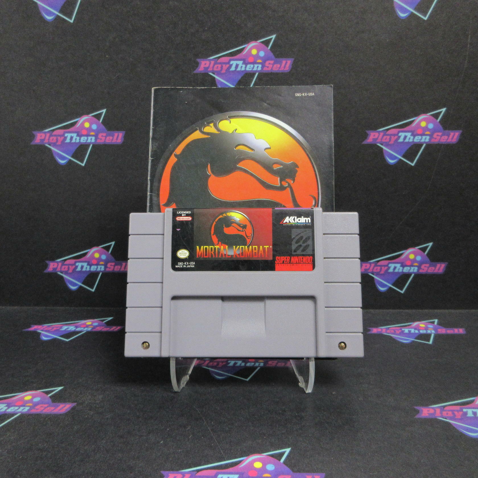 Mortal Kombat Super Nintendo SNES + Manual - Refurbished