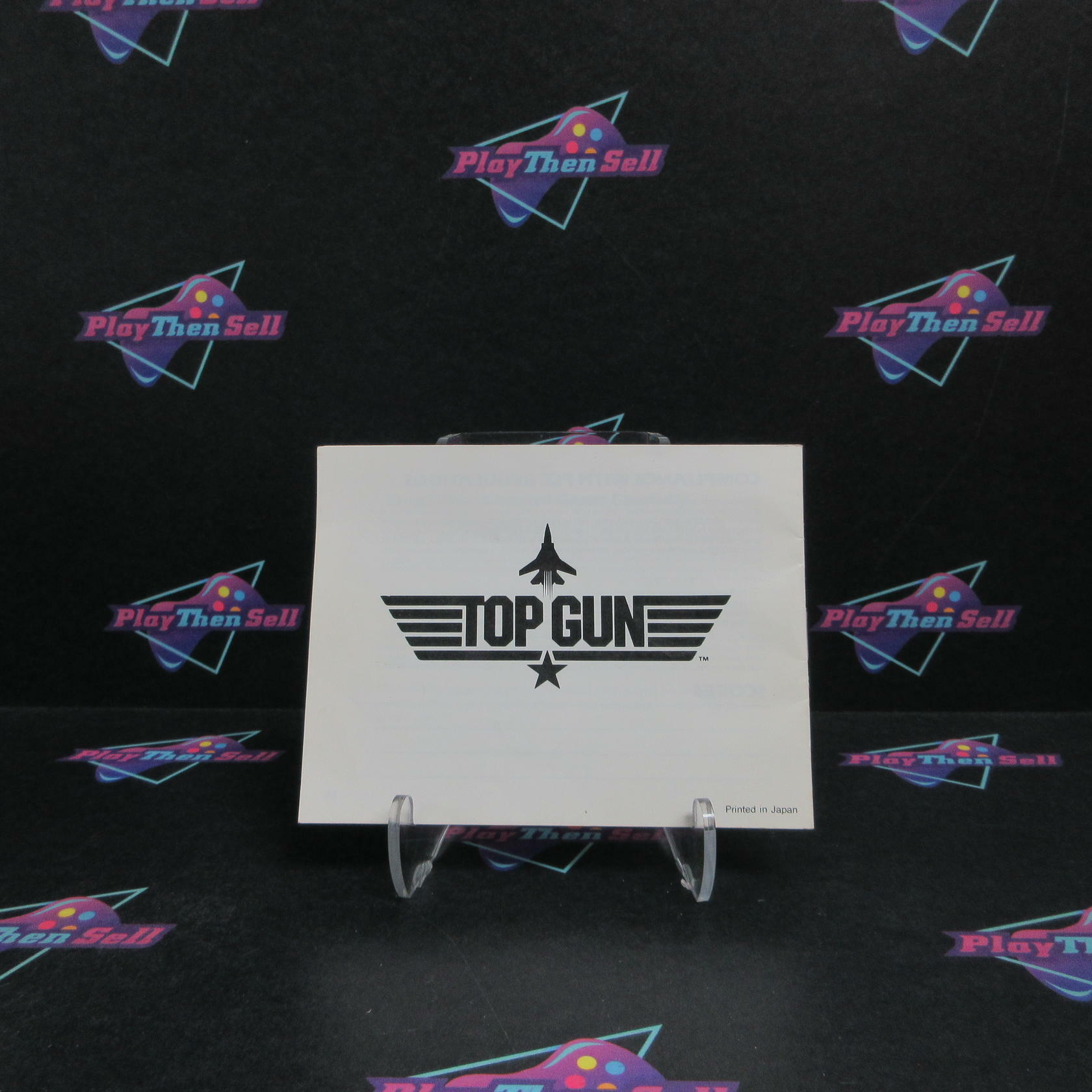 Top Gun Nintendo NES Cartridge + Manual / Tested - Very Good