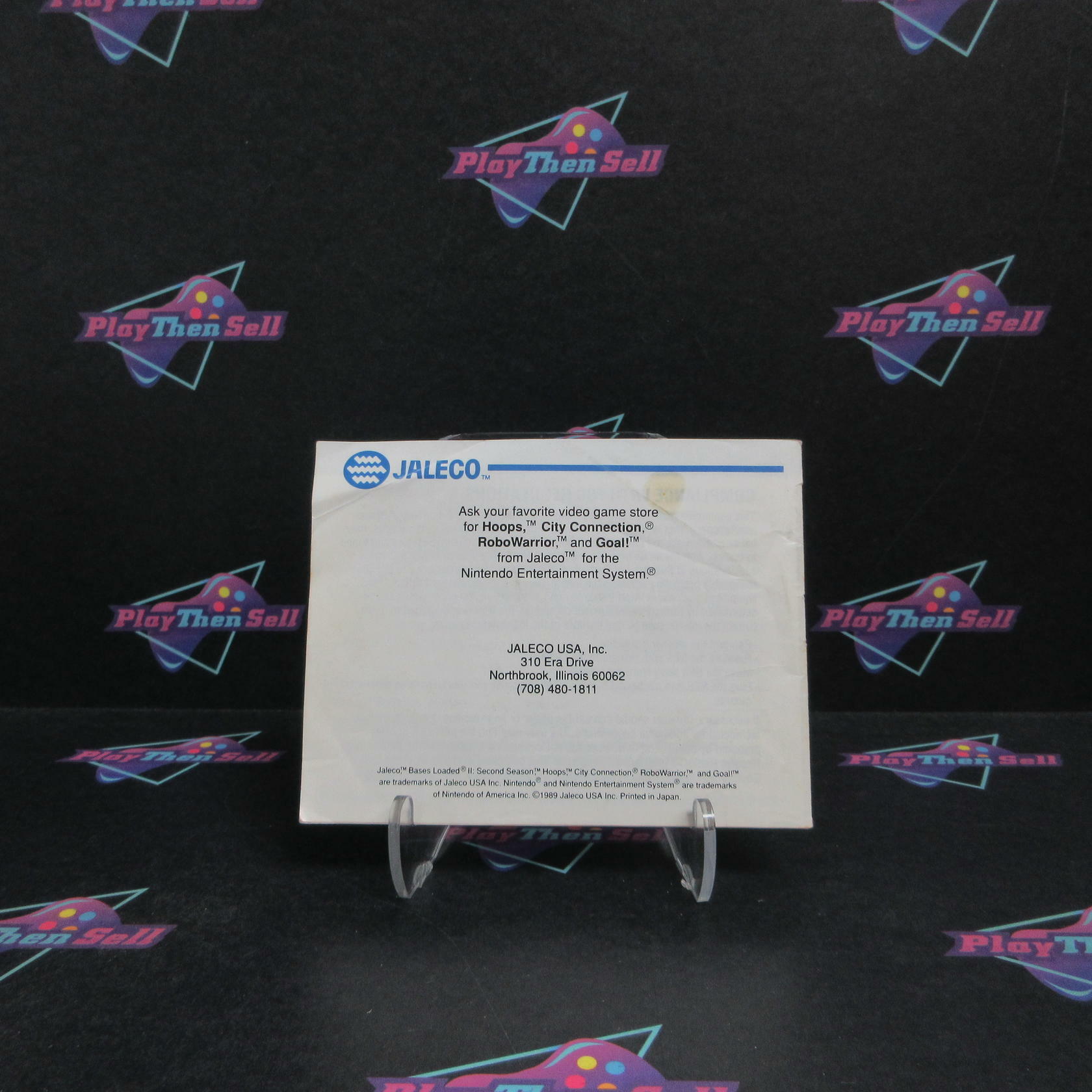 Bases Loaded II Nintendo NES Cartridge + Manual / Tested - Very Good